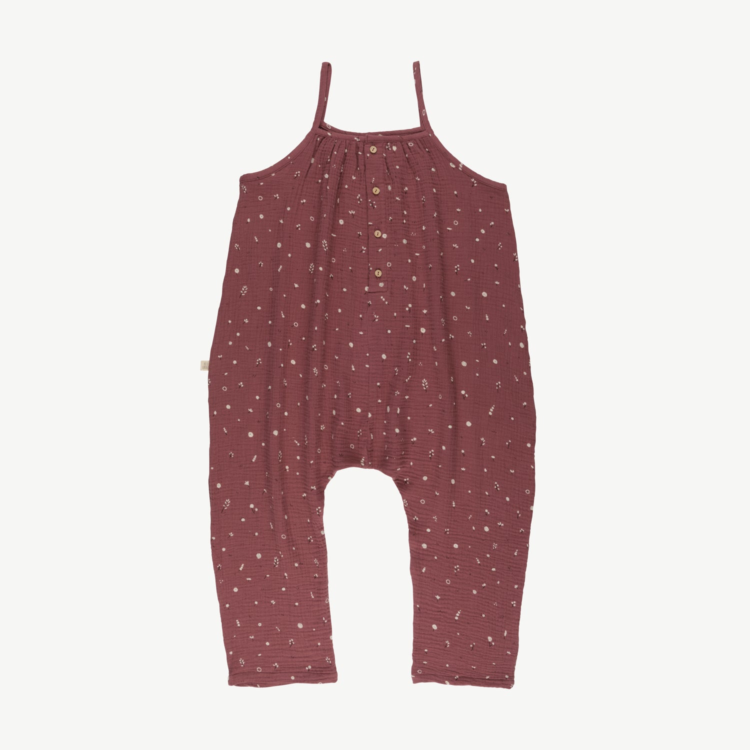 'dusty bloom' light mahogany muslin jumpsuit