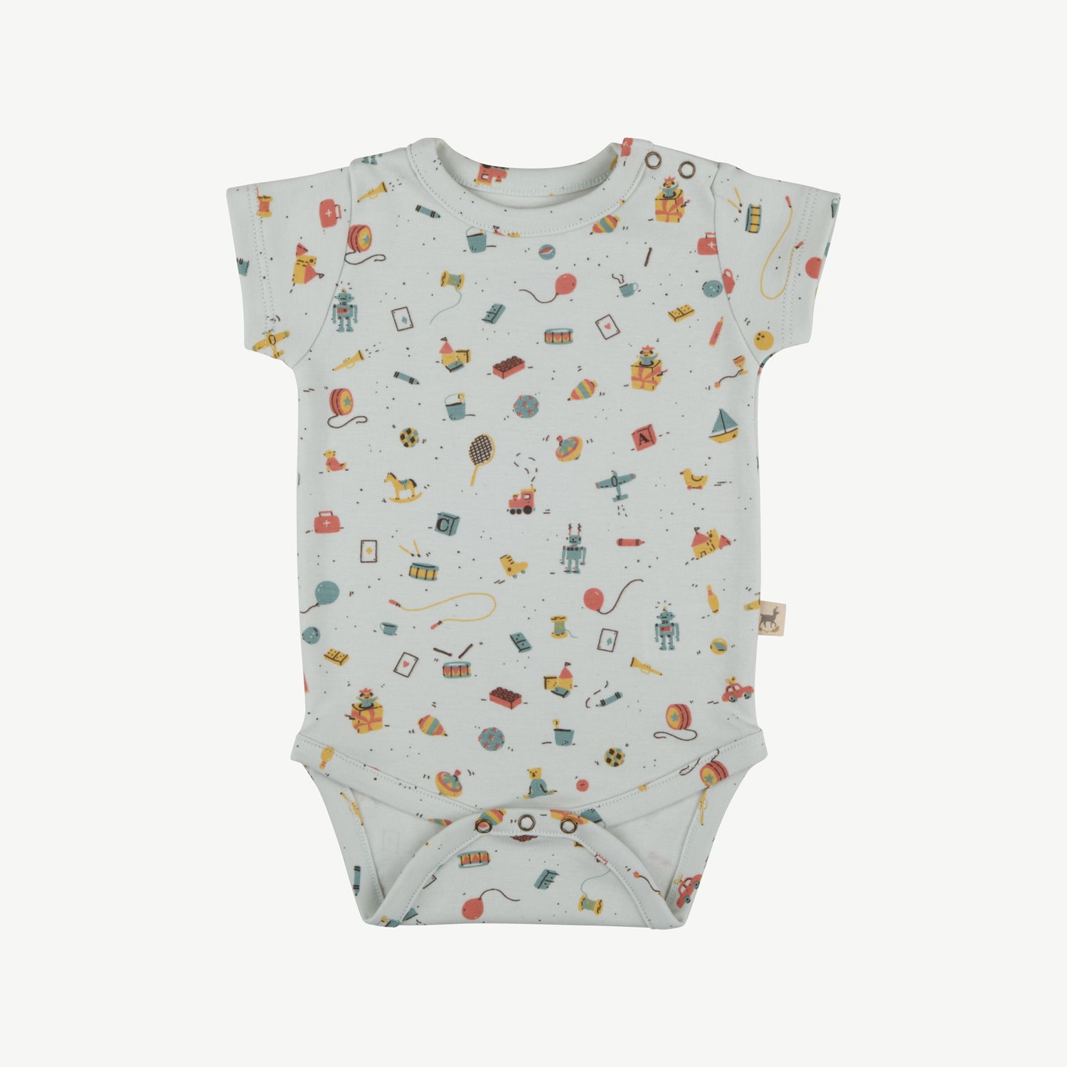 'bygone toys' sky splash short sleeve onesie