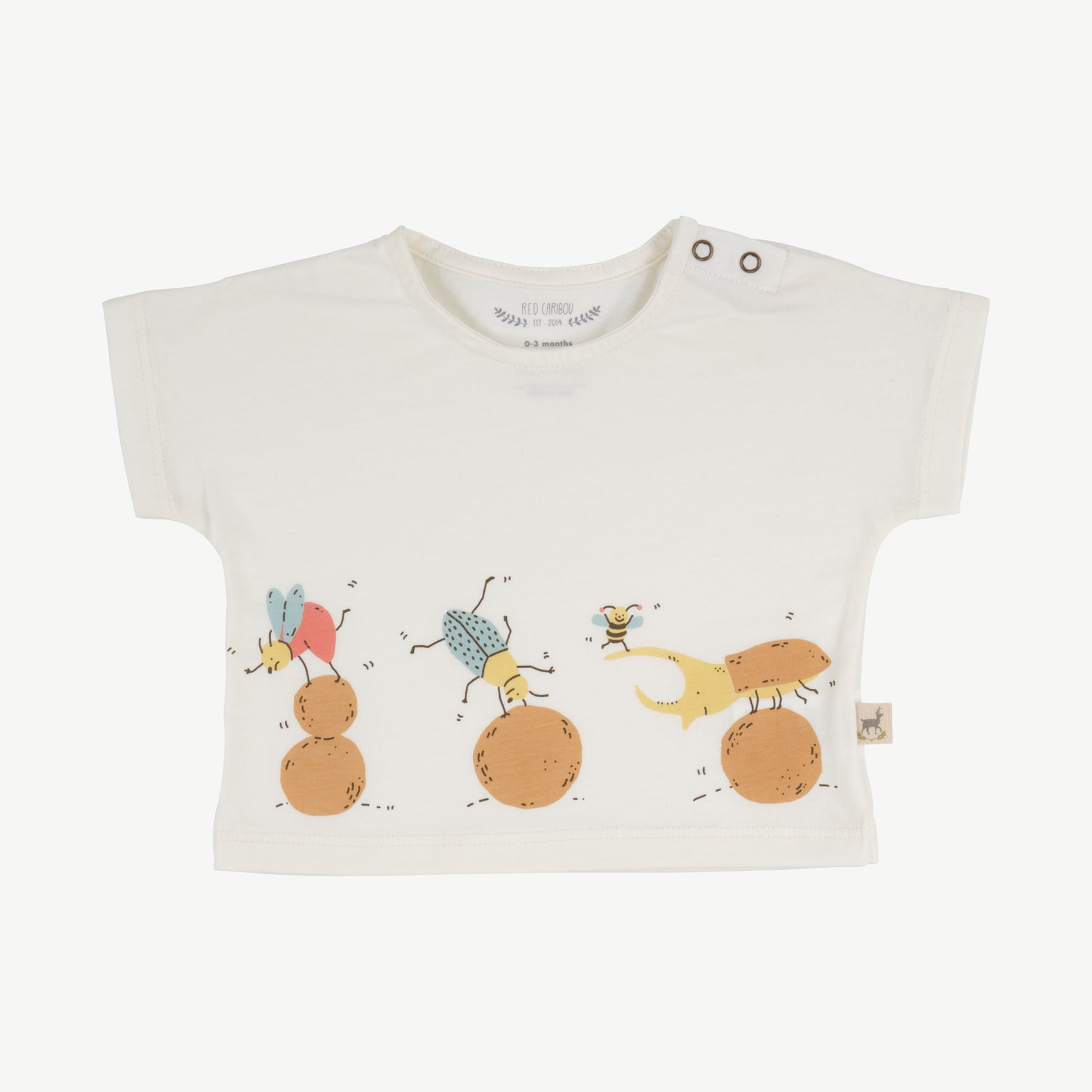 'tiny equilibrists' whisper white short sleeve t-shirt
