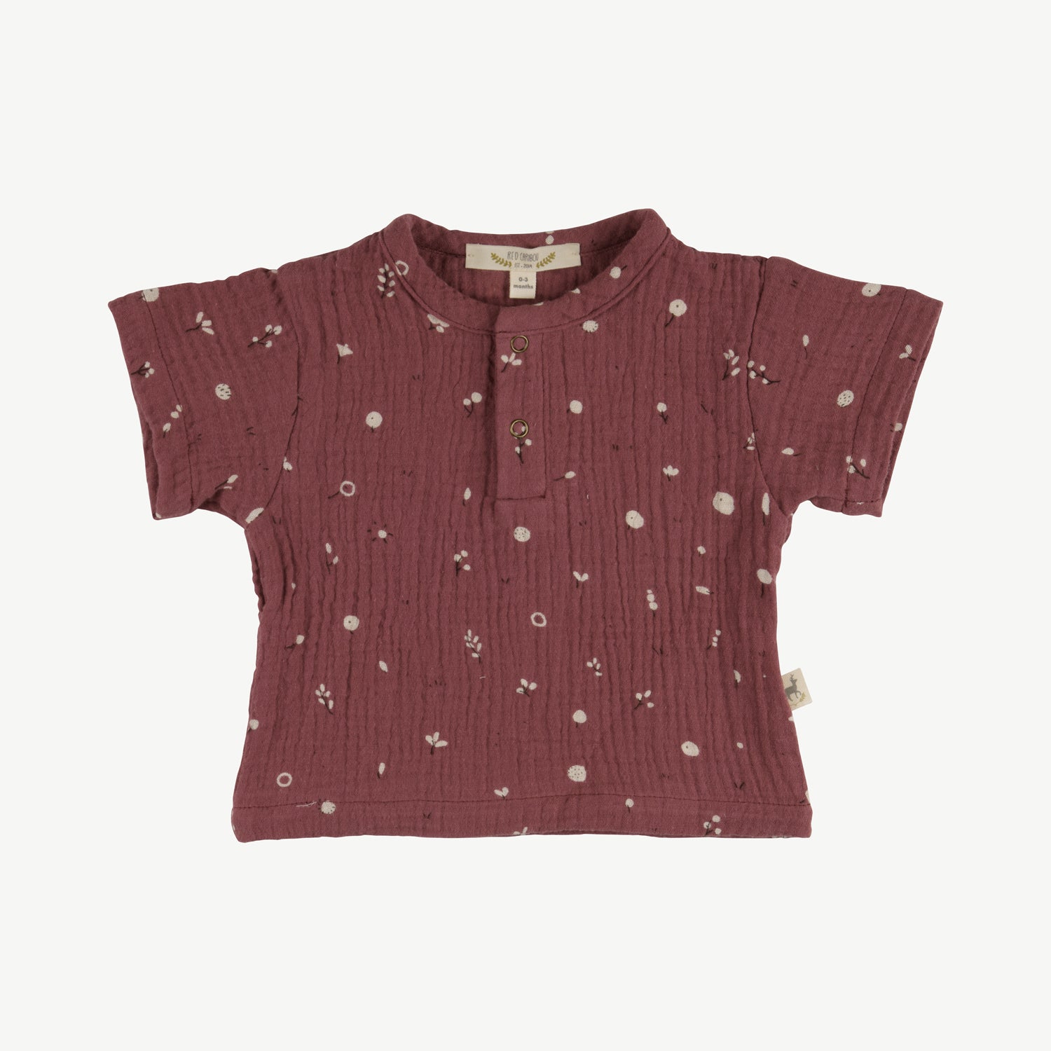 'dusty bloom' light mahogany muslin top