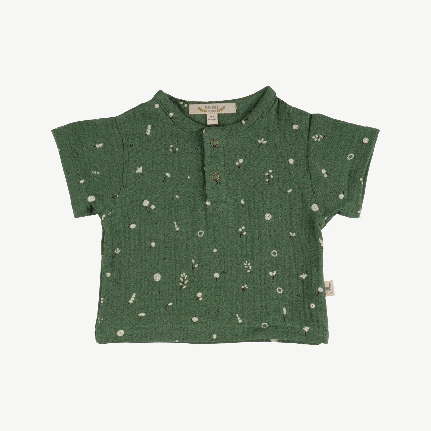 'dusty bloom' vineyard green muslin top