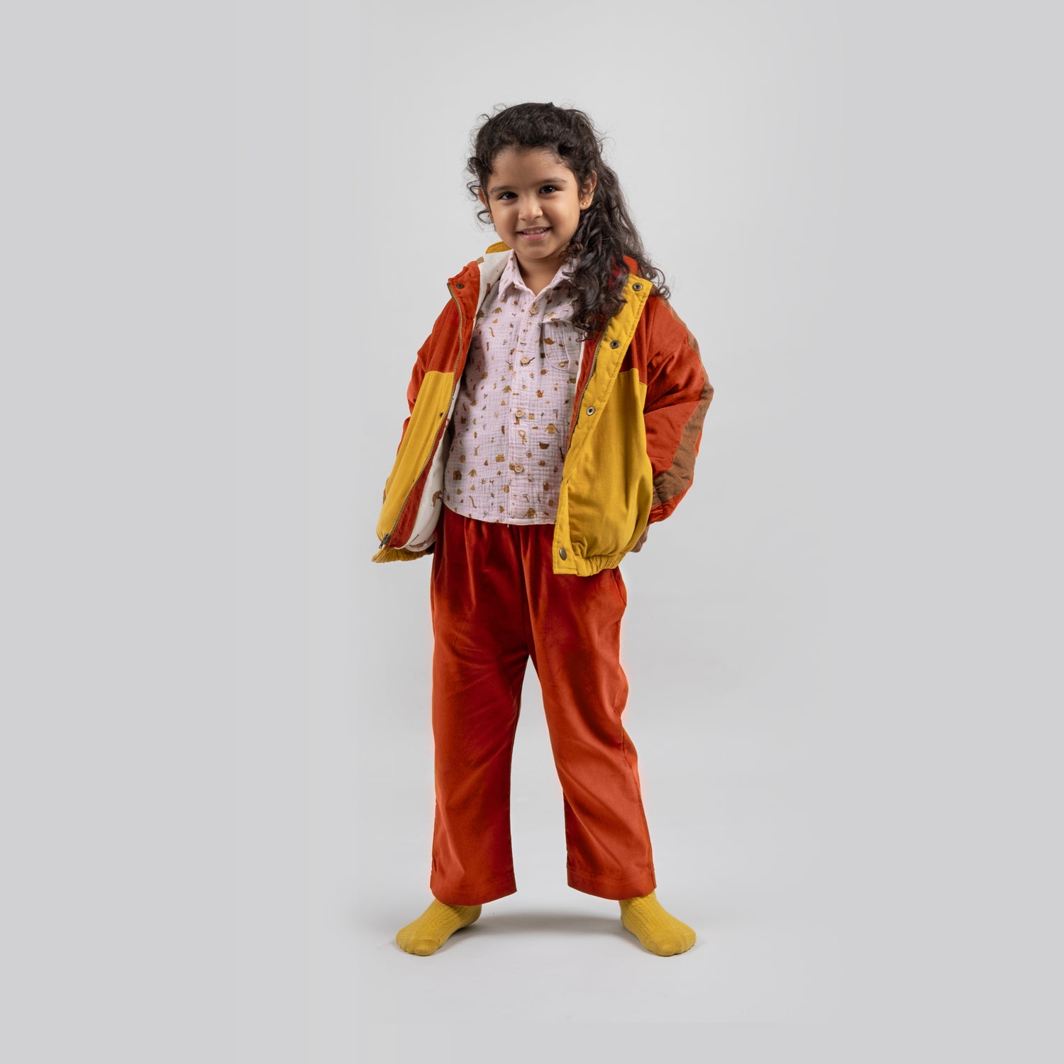'forest keeper' autum glaze corduroy padded jacket