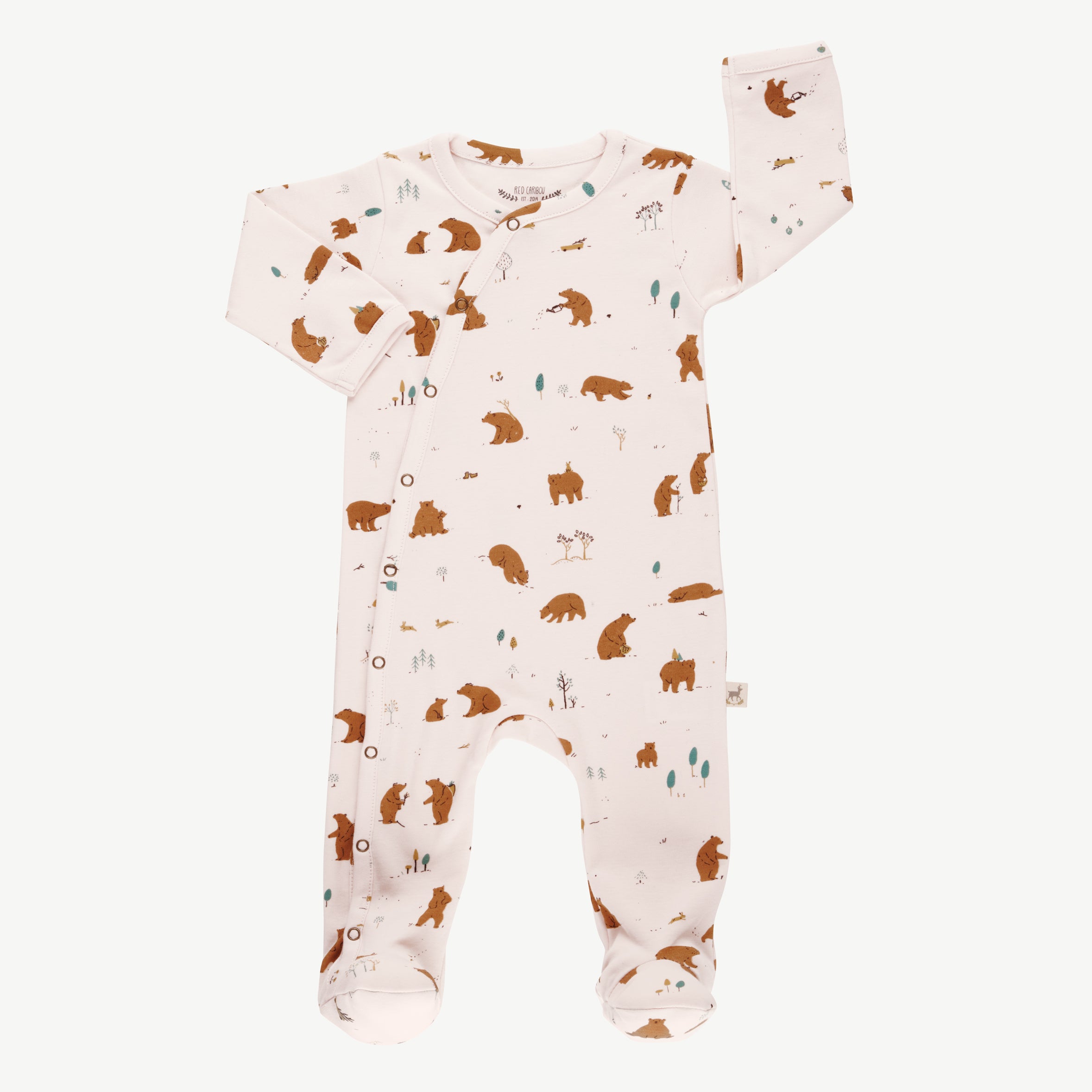 'forester bears' pearl footed jumpsuit