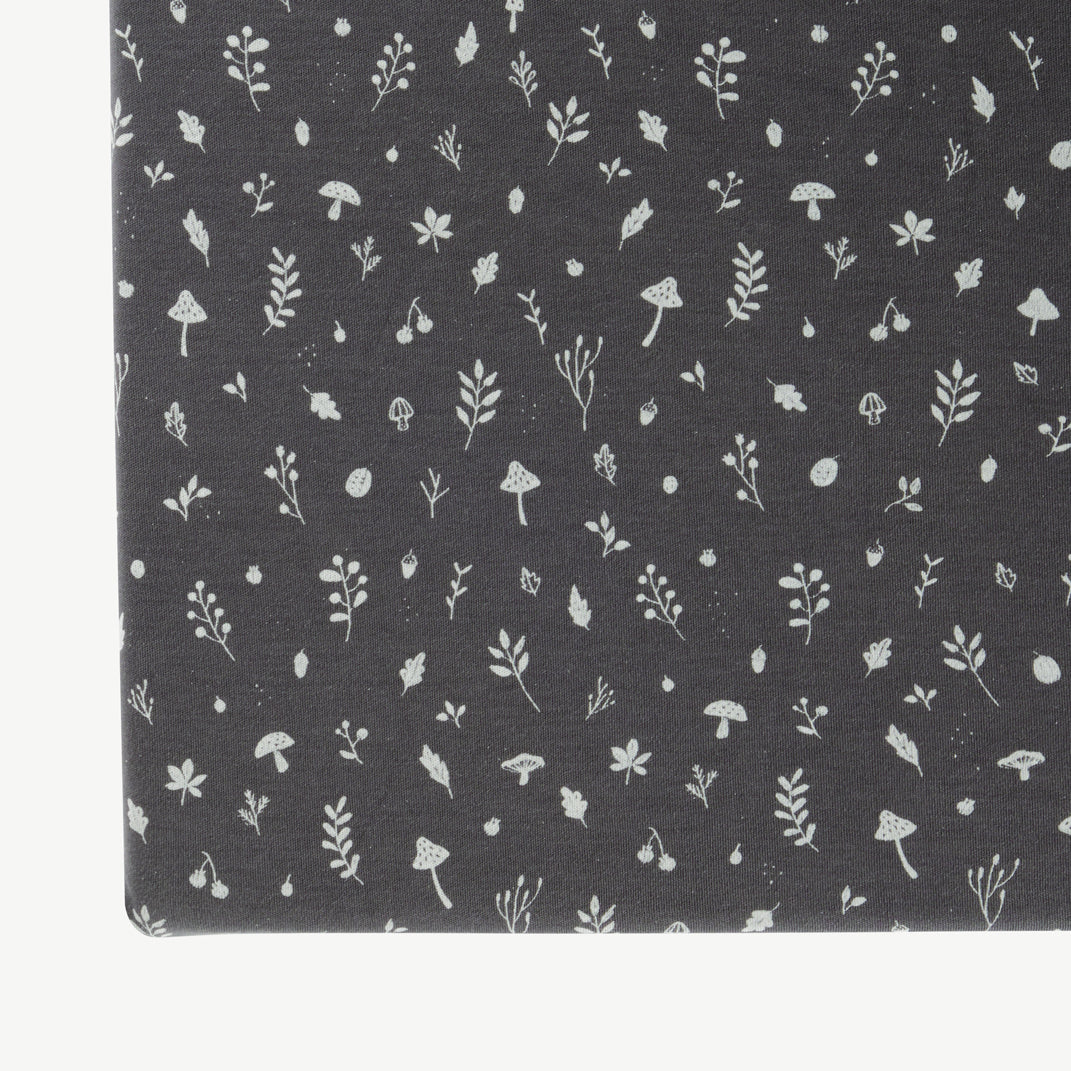 'woodland flora' dark shadow cribsheet