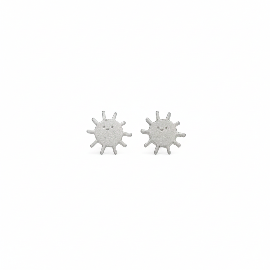 Earrings - Sun - Sterling Silver