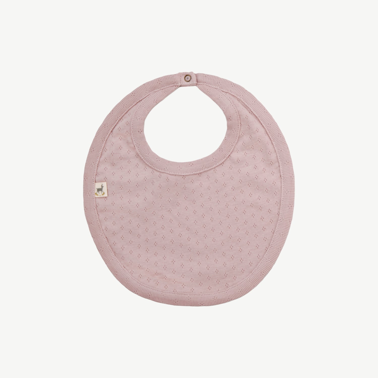 Snap Bib - Pointelle Rosé