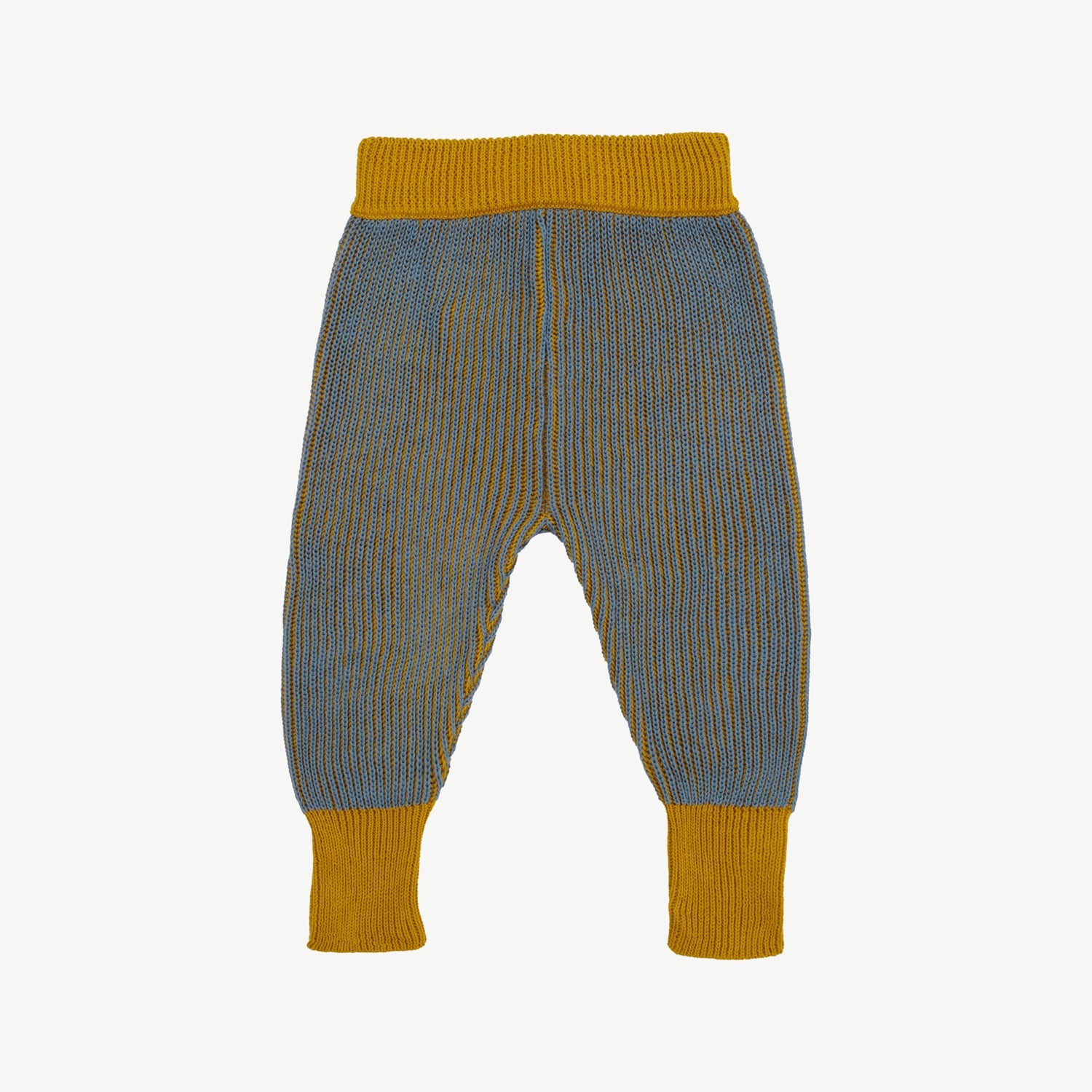 Knit Pants - Two-tone Mustard