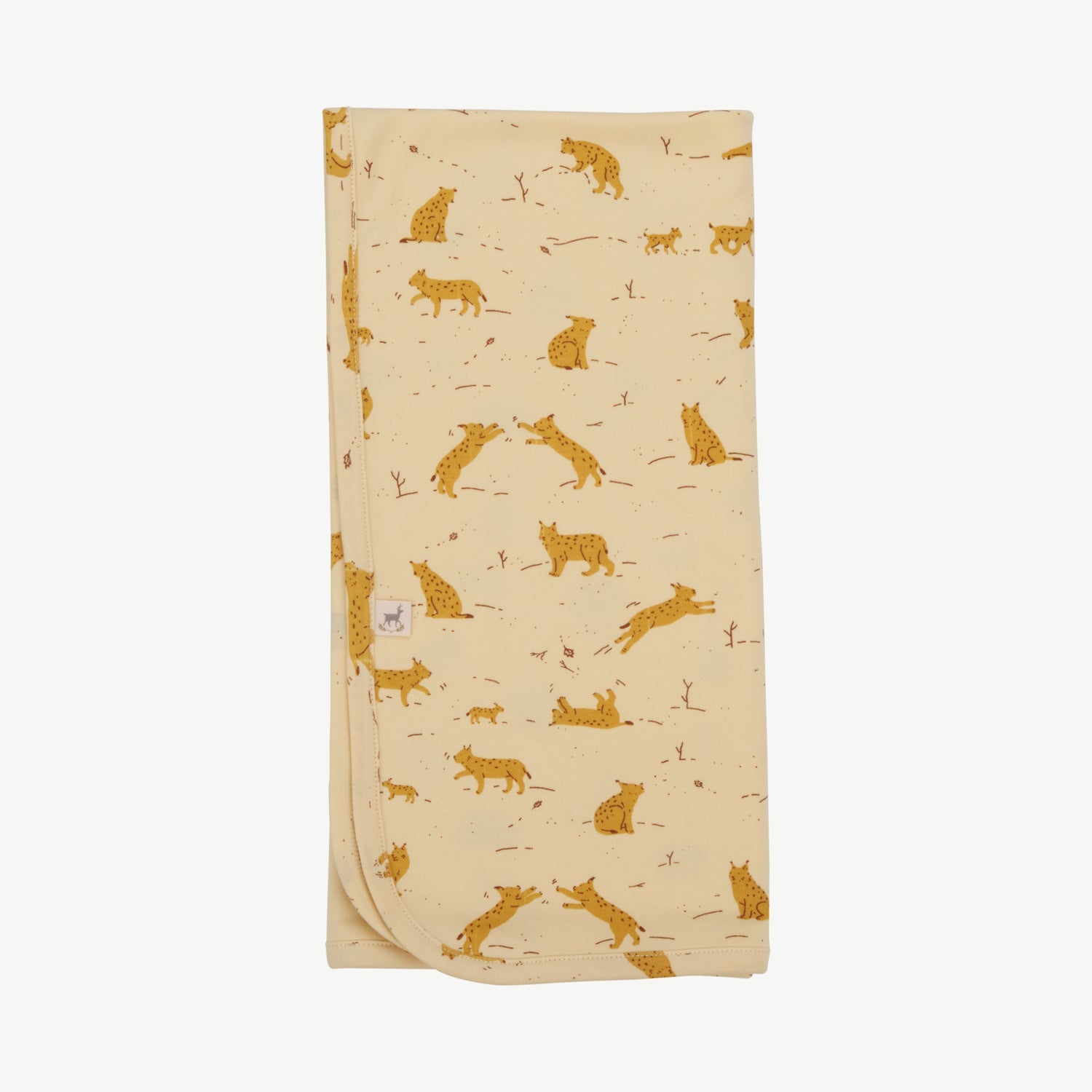 Reversible Blanket - Wildcat Wonderland Light Lemon