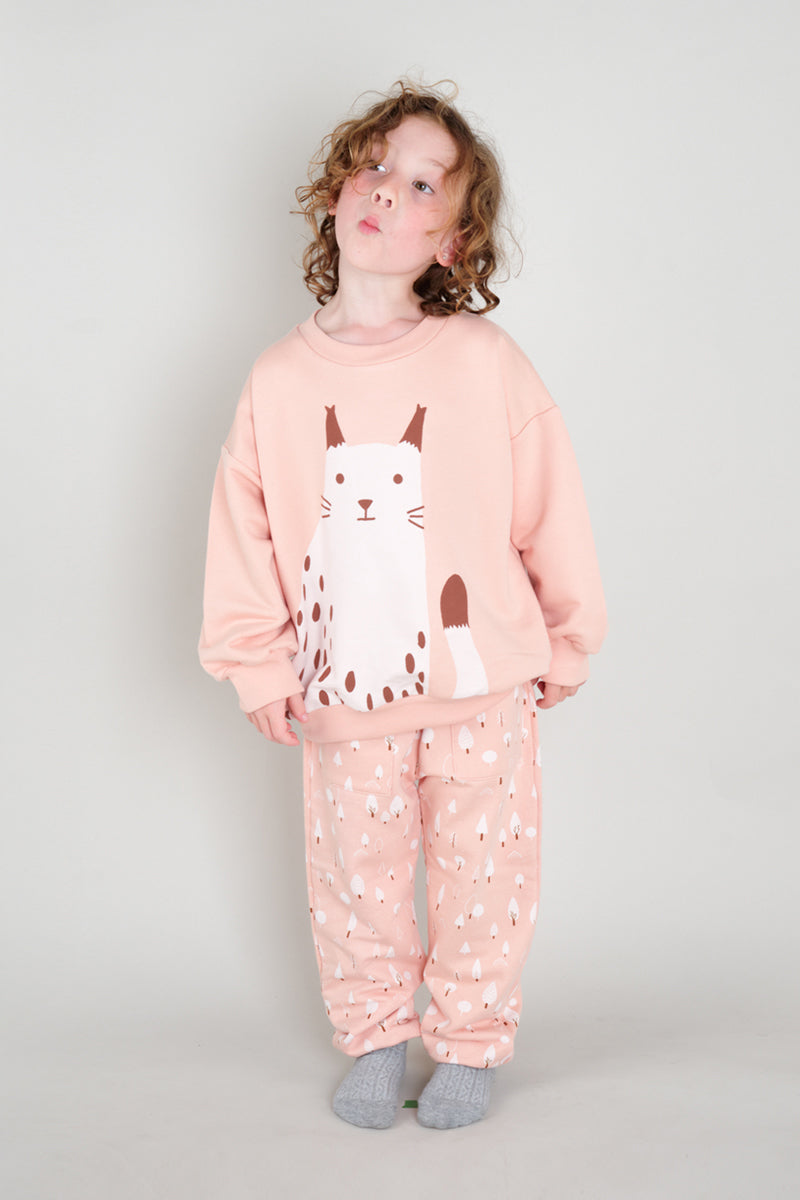 Sweatshirt - Wildcat Wonderland Light Coral