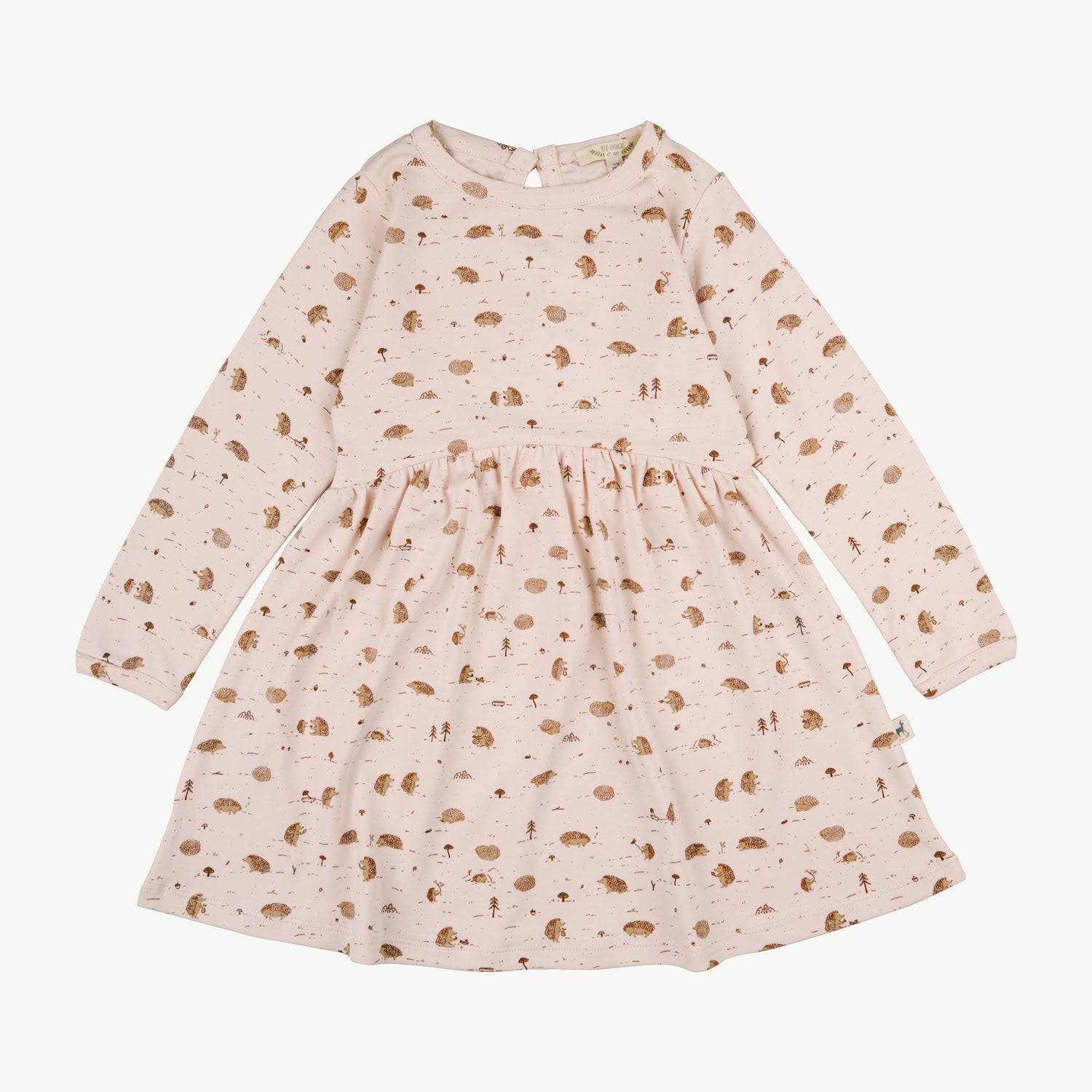 Dress - Woodland Hedgies Soft Peach