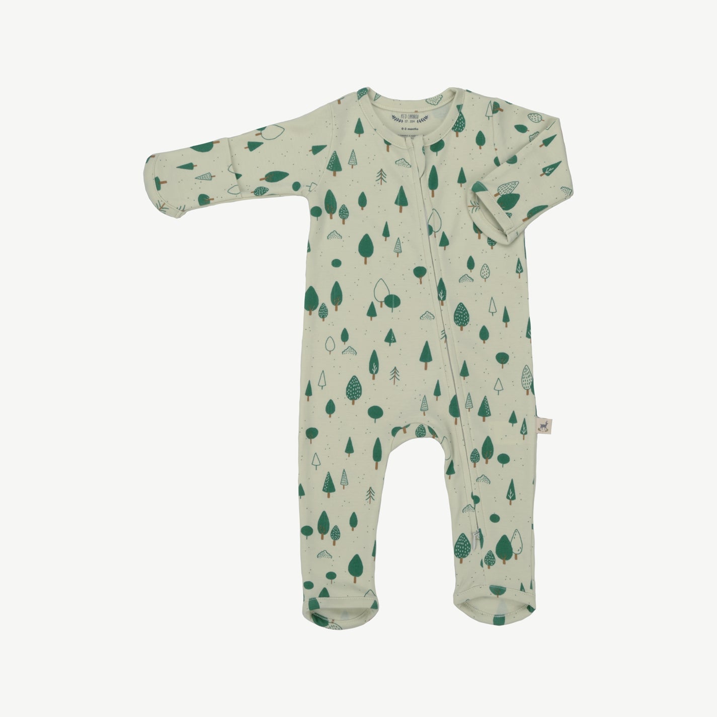 Zippered Jumpsuit - Wintergreen Mint Cream