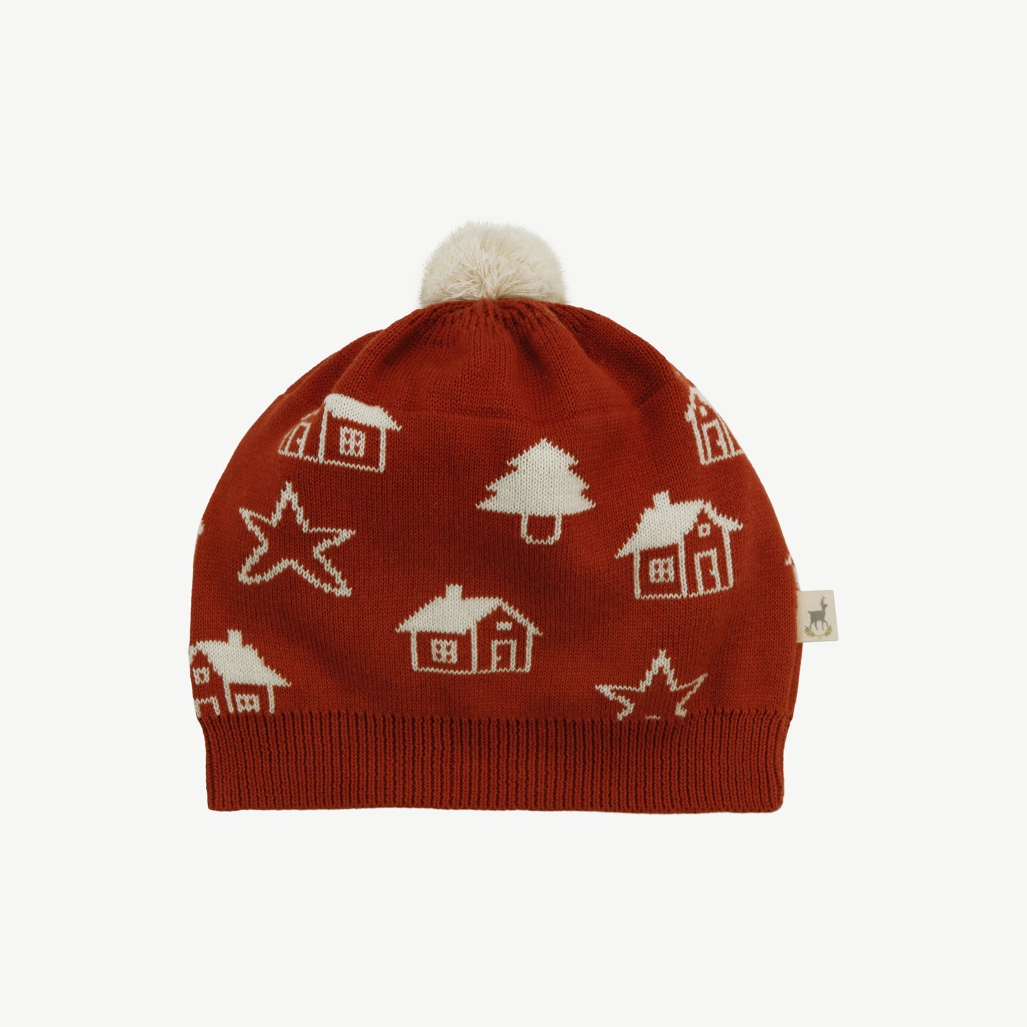 Knit Beanie - Starlit Forest Ketchup