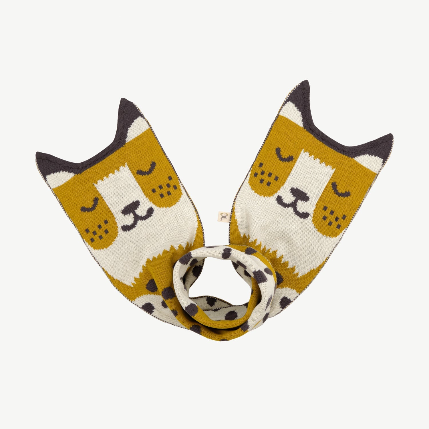 Knit Scarf - Wildcat Wonderland Mustard