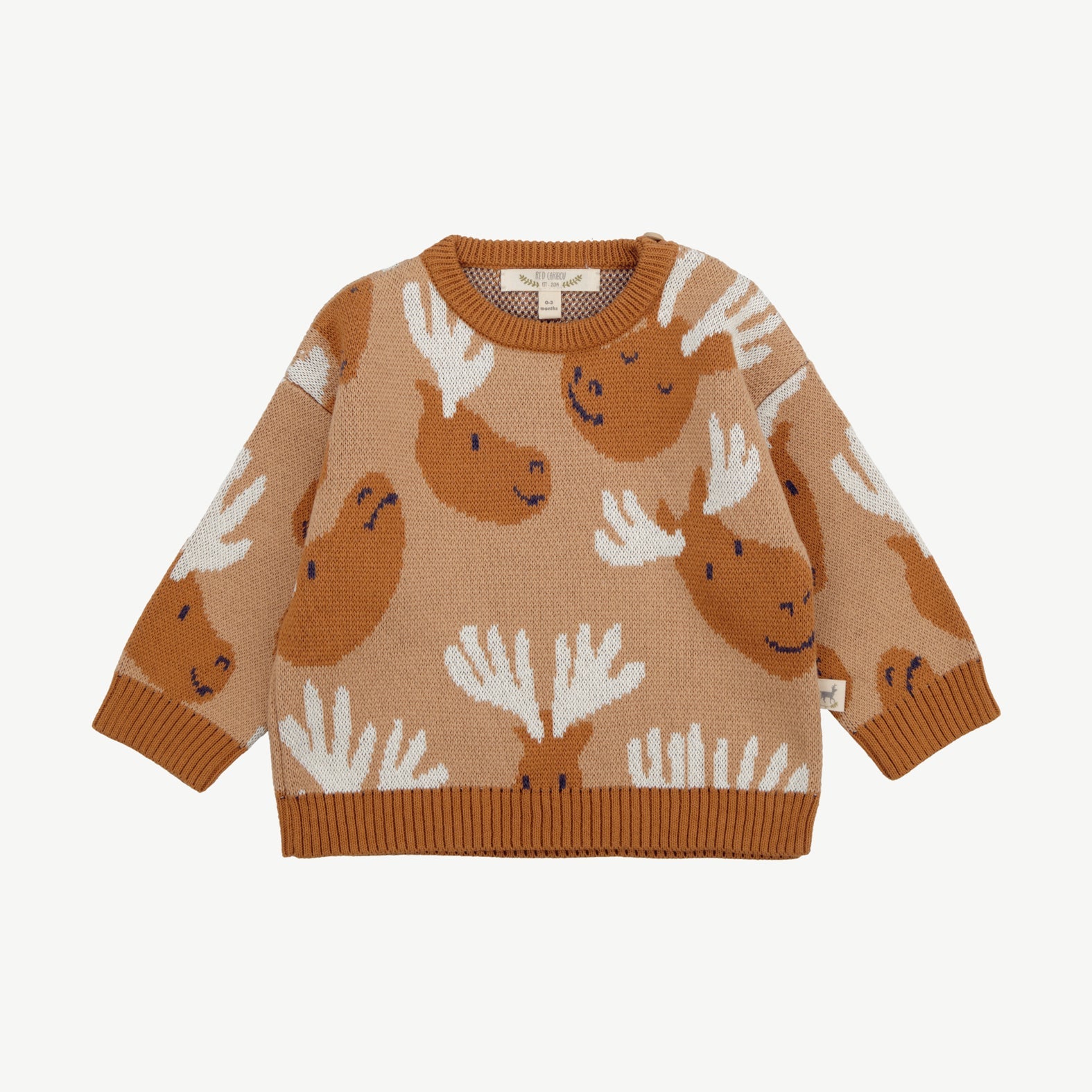 Knit Sweater - Moose Mosaic Beige