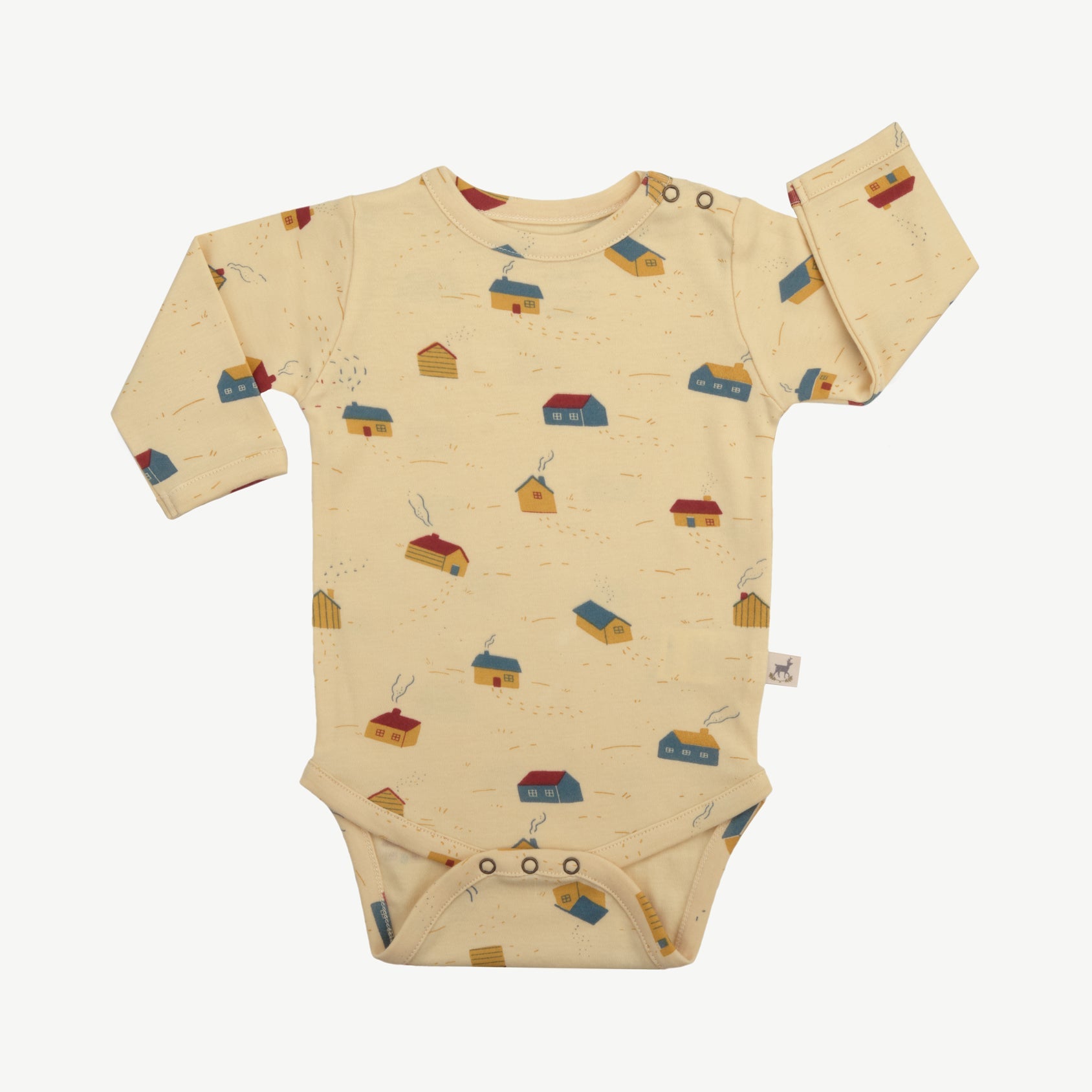 Onesie - Tiny Houses Light Lemon