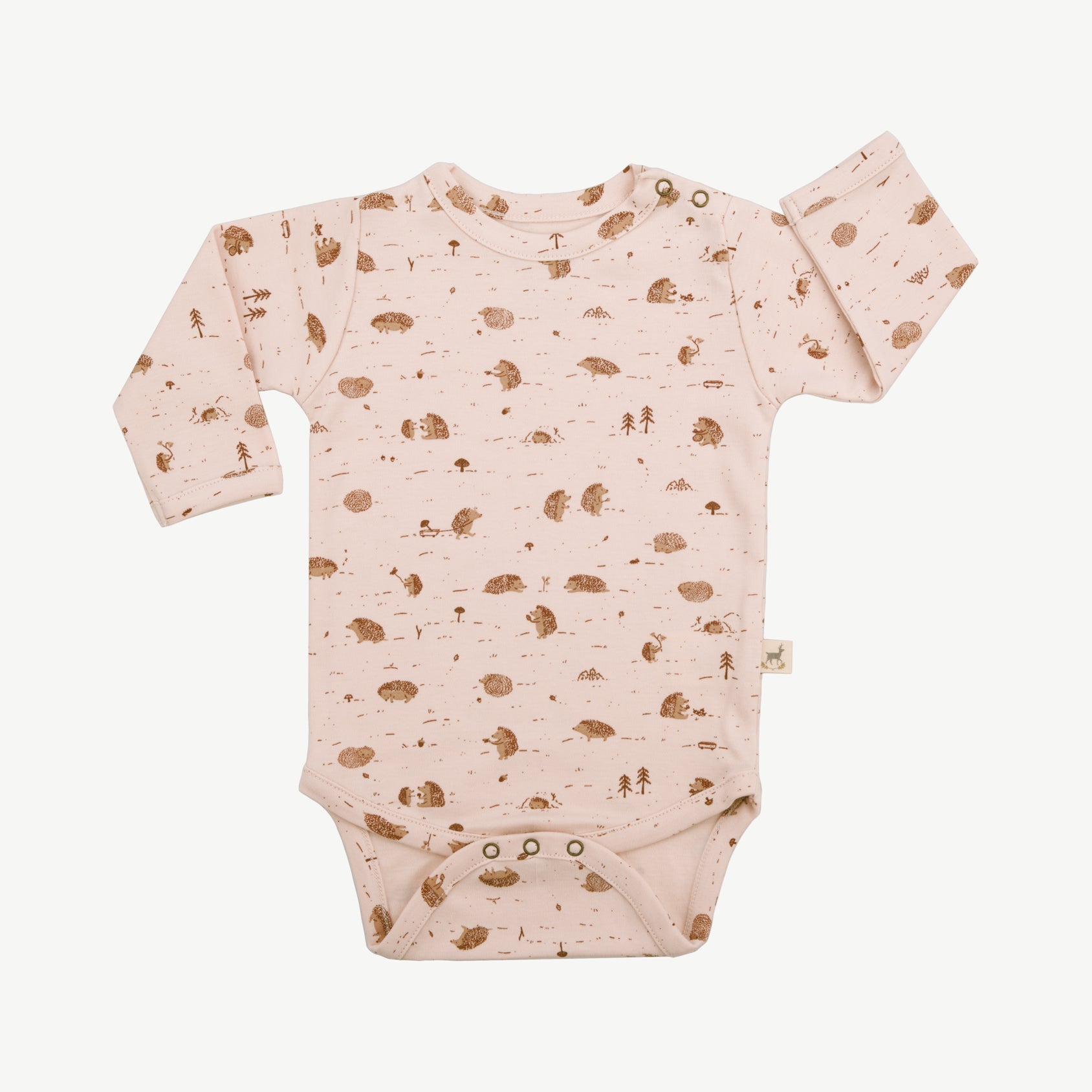 Onesie - Woodland Hedgies Soft Peach