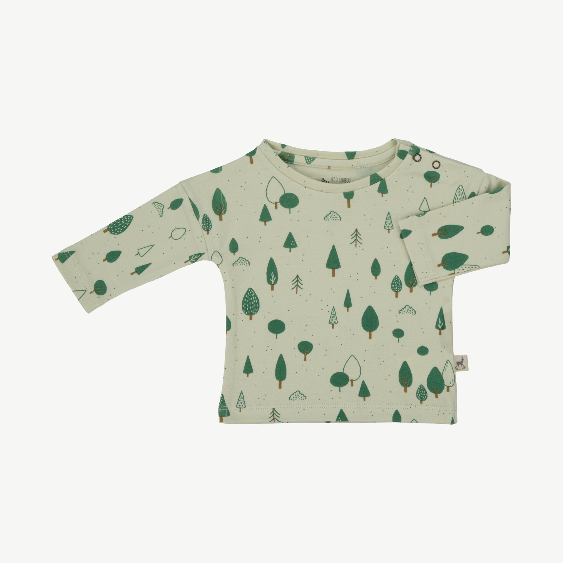 Long Sleeve T-shirt - Wintergreen Mint Cream