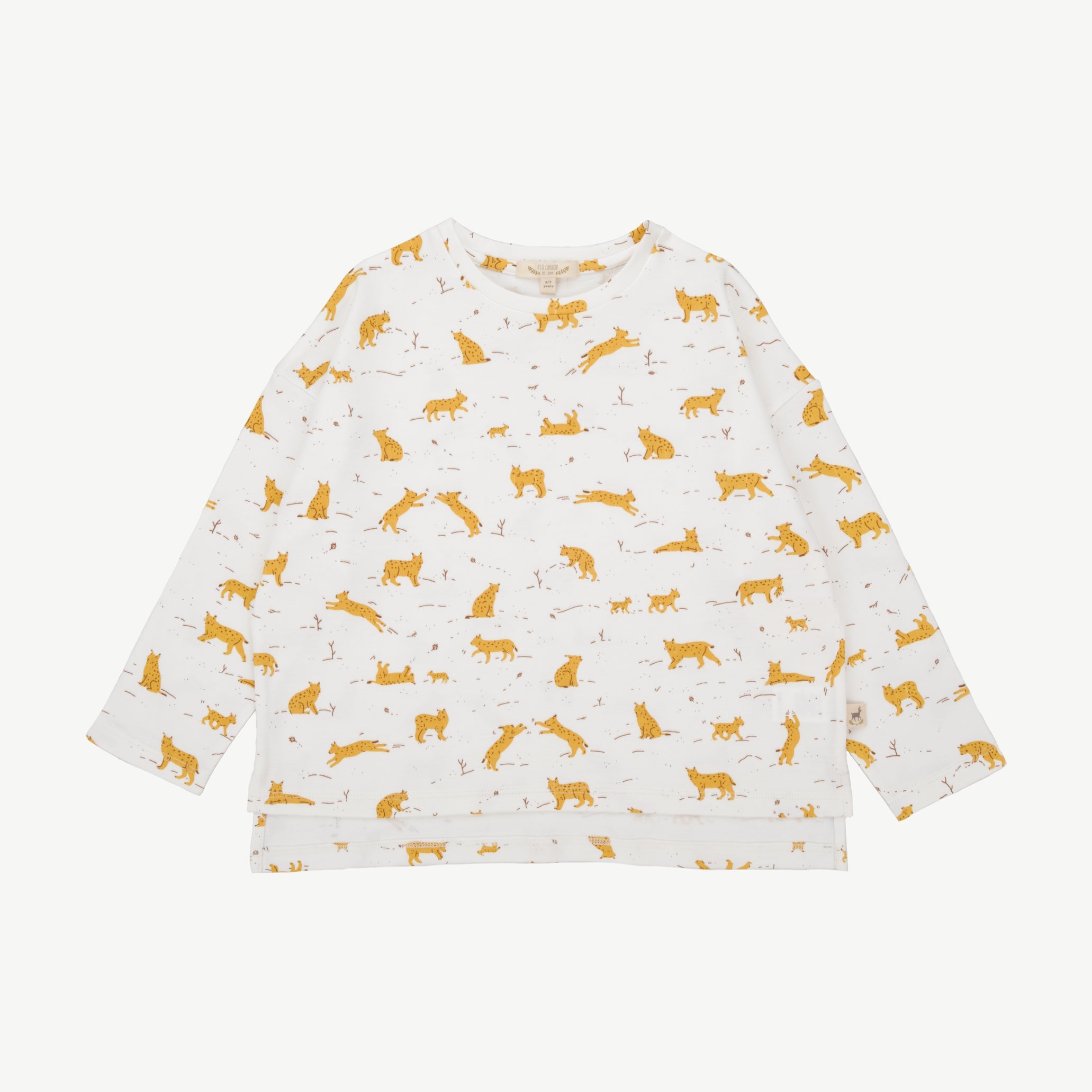 Oversized T-shirt - Wildcat Wonderland Ivory