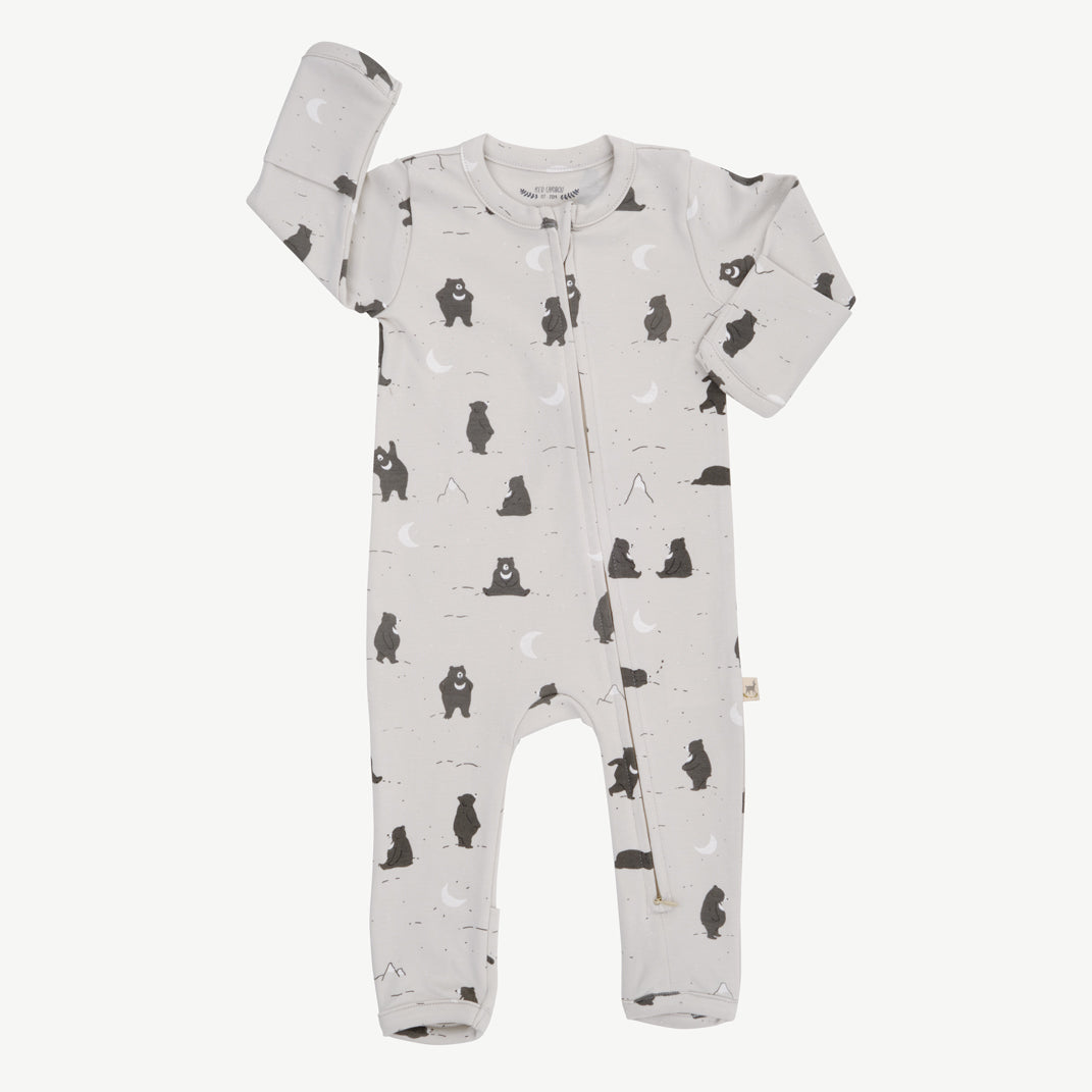 Zippered Jumpsuit -Magic Moonbear - Lunar Rock
