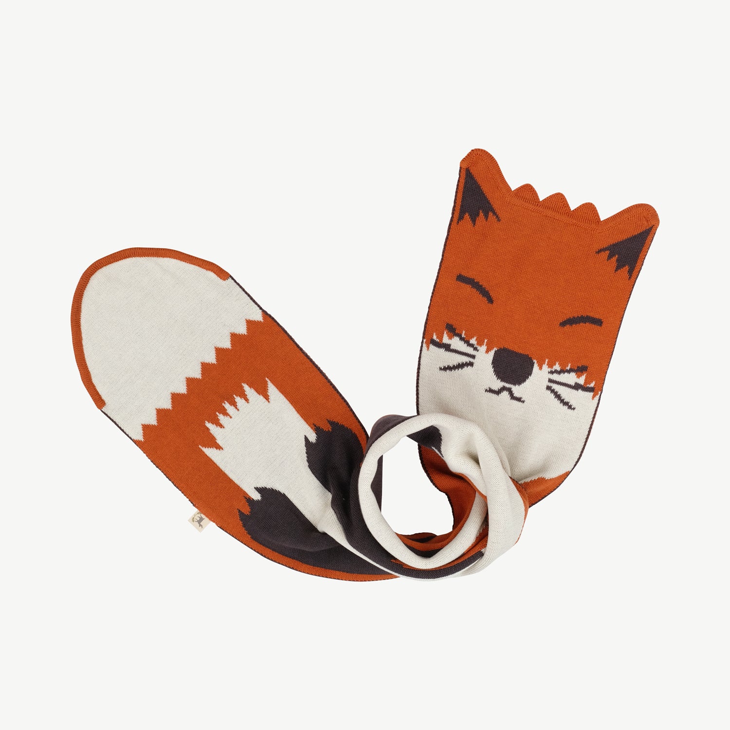 'kitsune (fox)' multi knit scarf