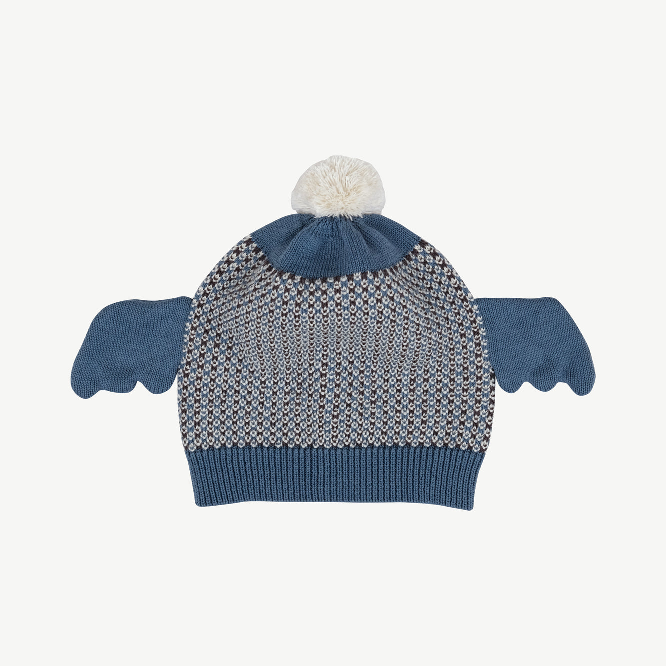 'multi' blue mirage knit wings baby beanie