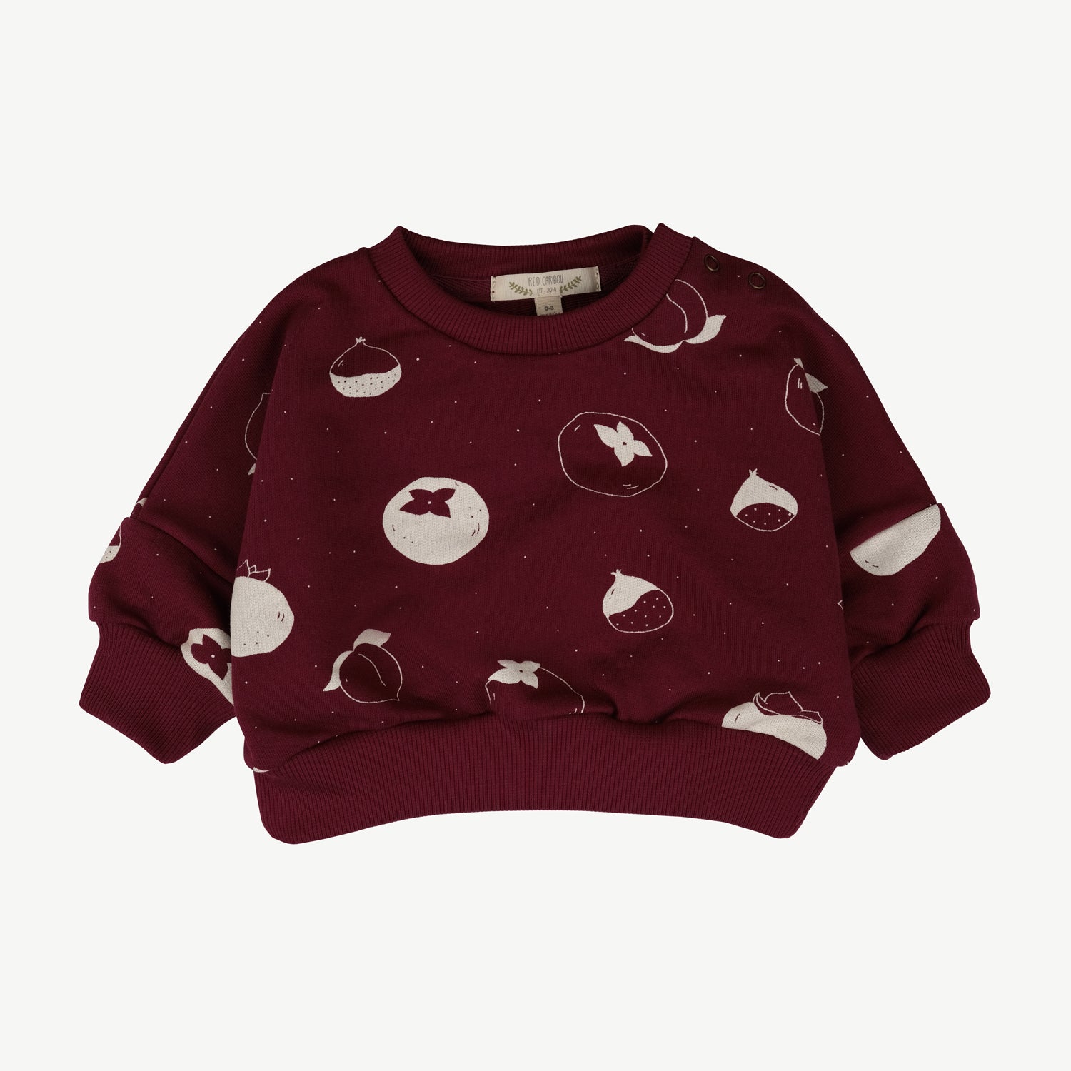 'fruitful patience' tibetan red sweatshirt