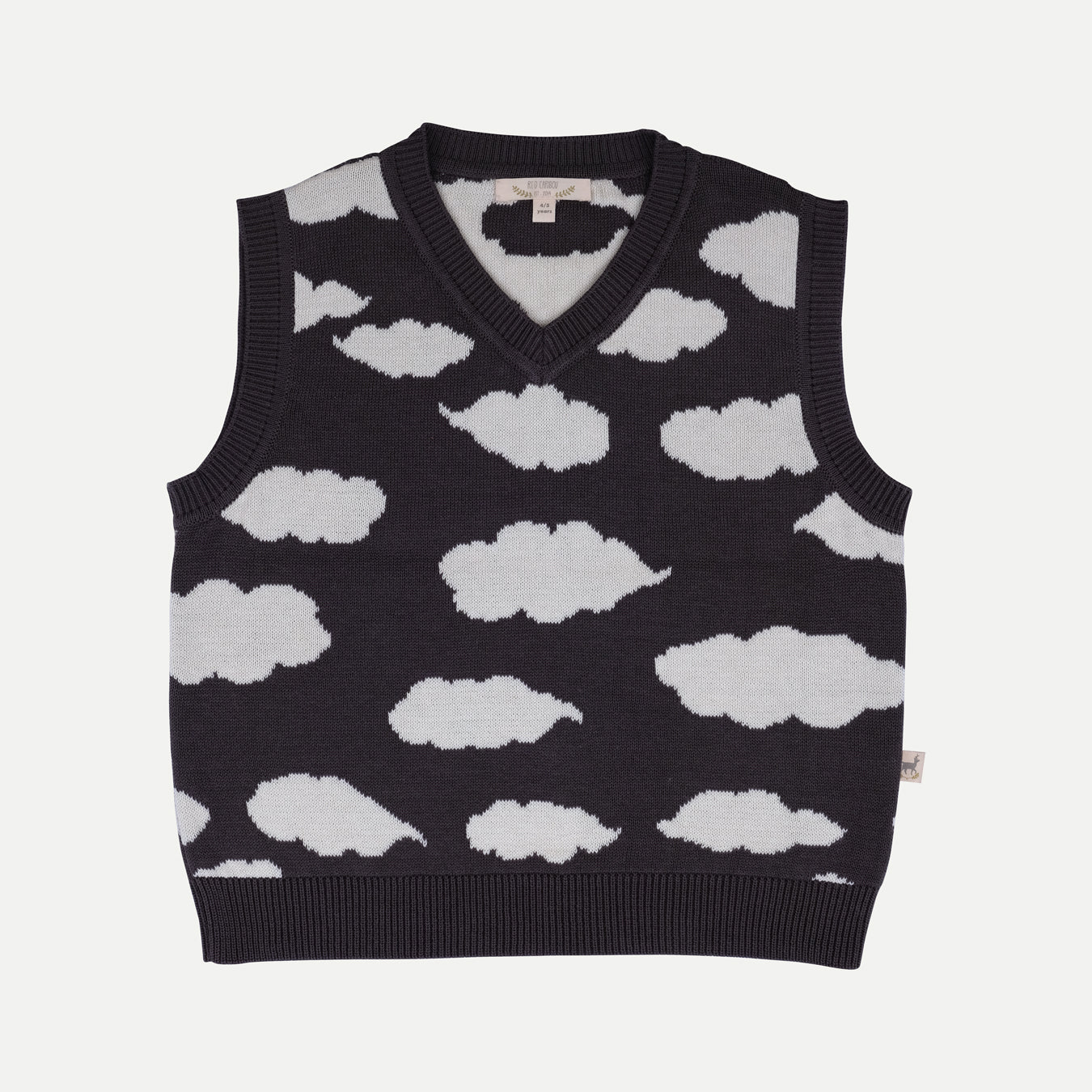 'clouds' beluga knit vest