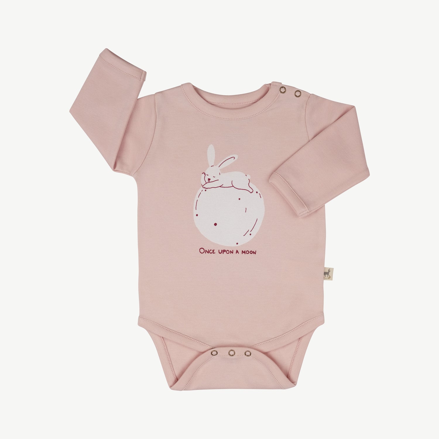 'once upon a moon (hare)' peach whip onesie