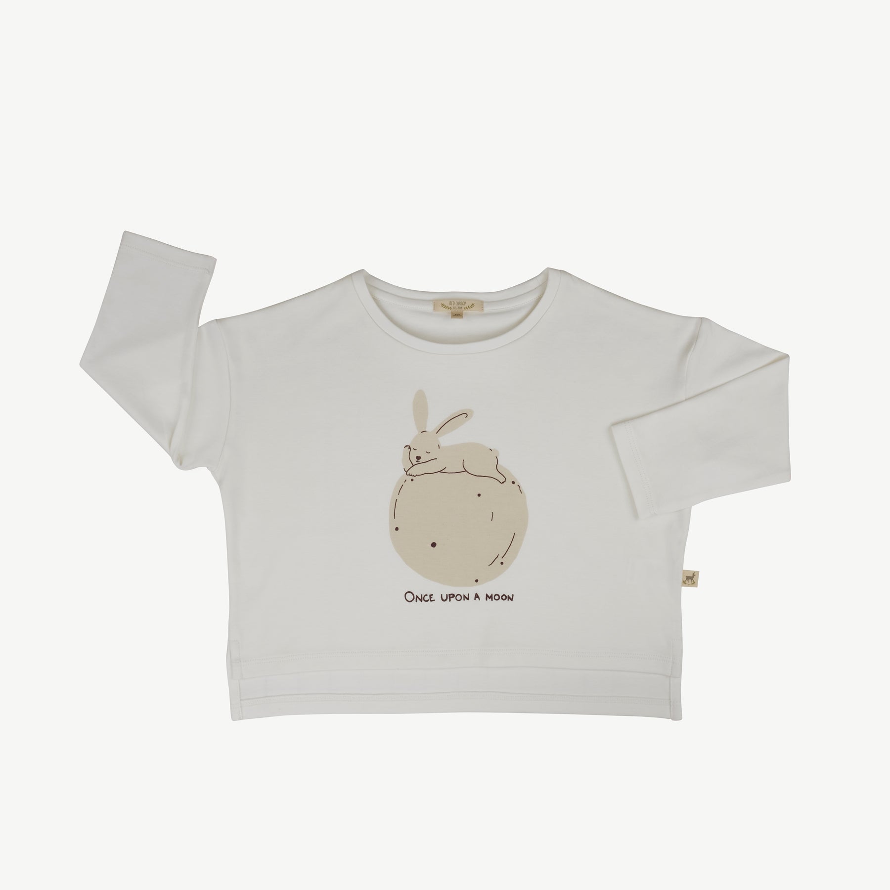 'once upon a moon (hare)' ivory oversized t-shirt