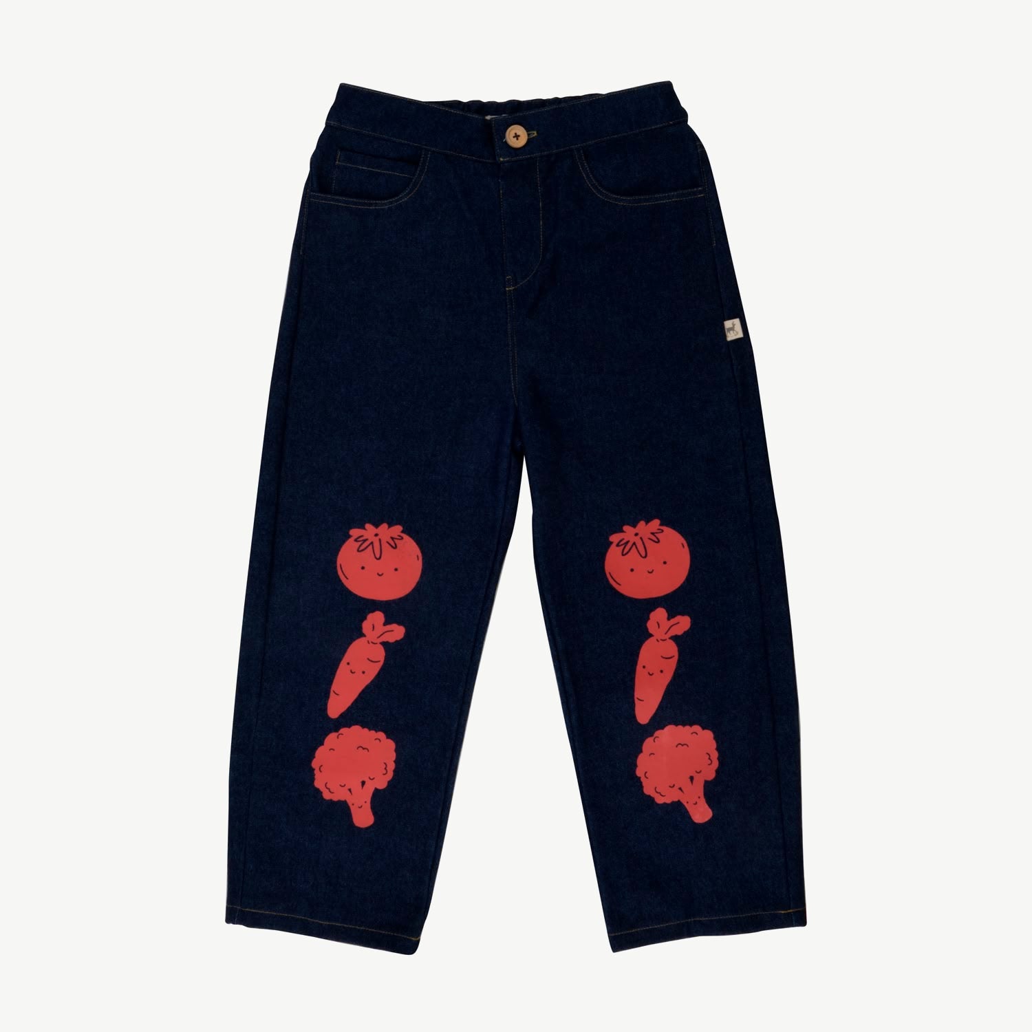 Denim Pants - Happy Veggies - Denim