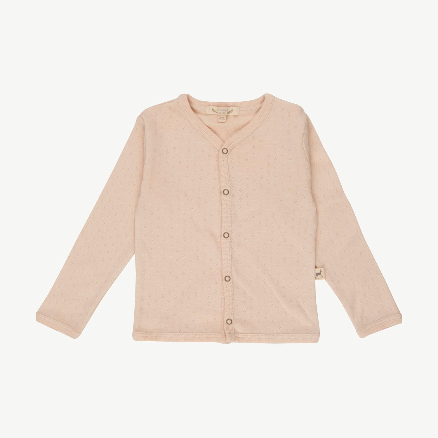 Pointelle Cardigan - Pointelle - Pink Tint