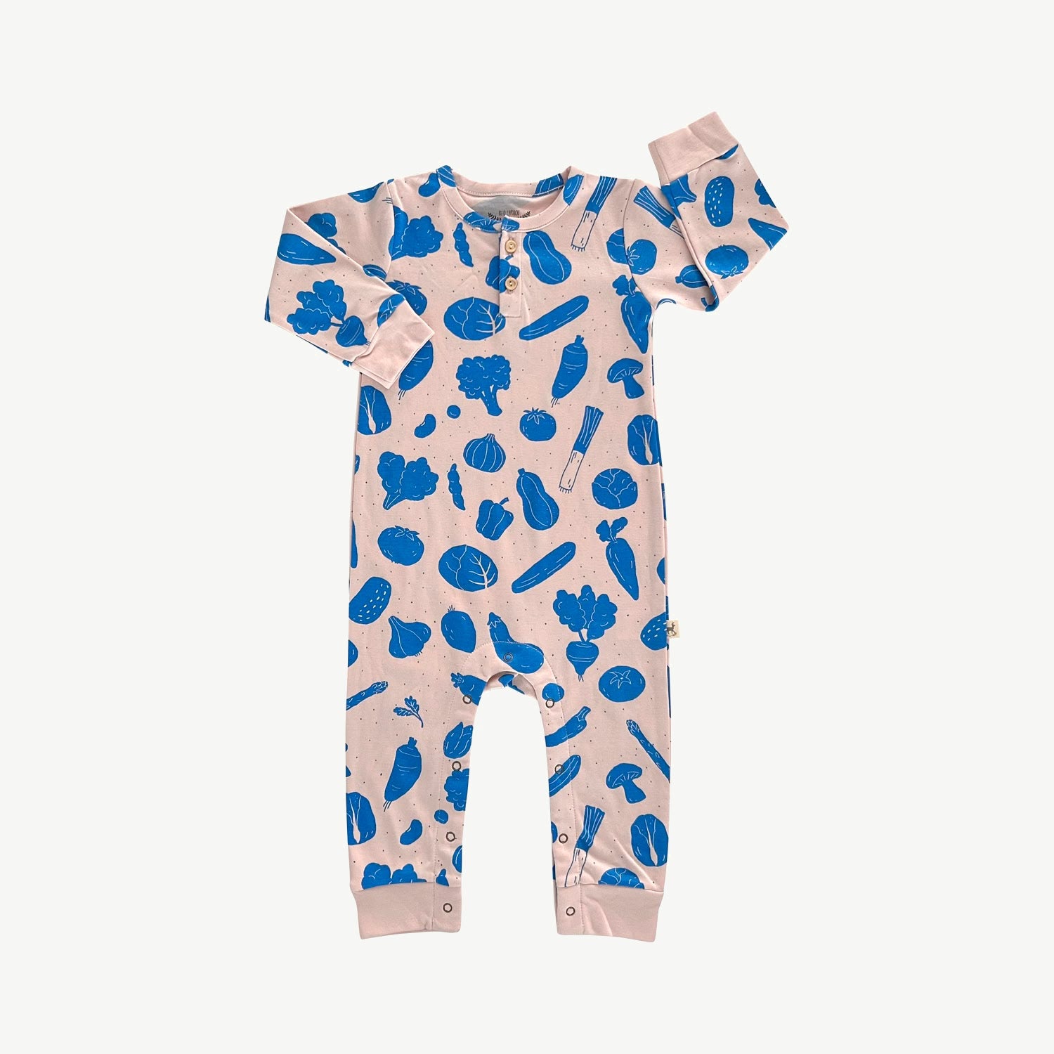 Buttons Jumpsuit - Veggie Fiesta - Lotus