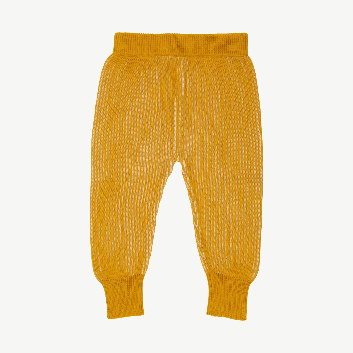 Knit Pants - Rib - Two-Tone Mustard