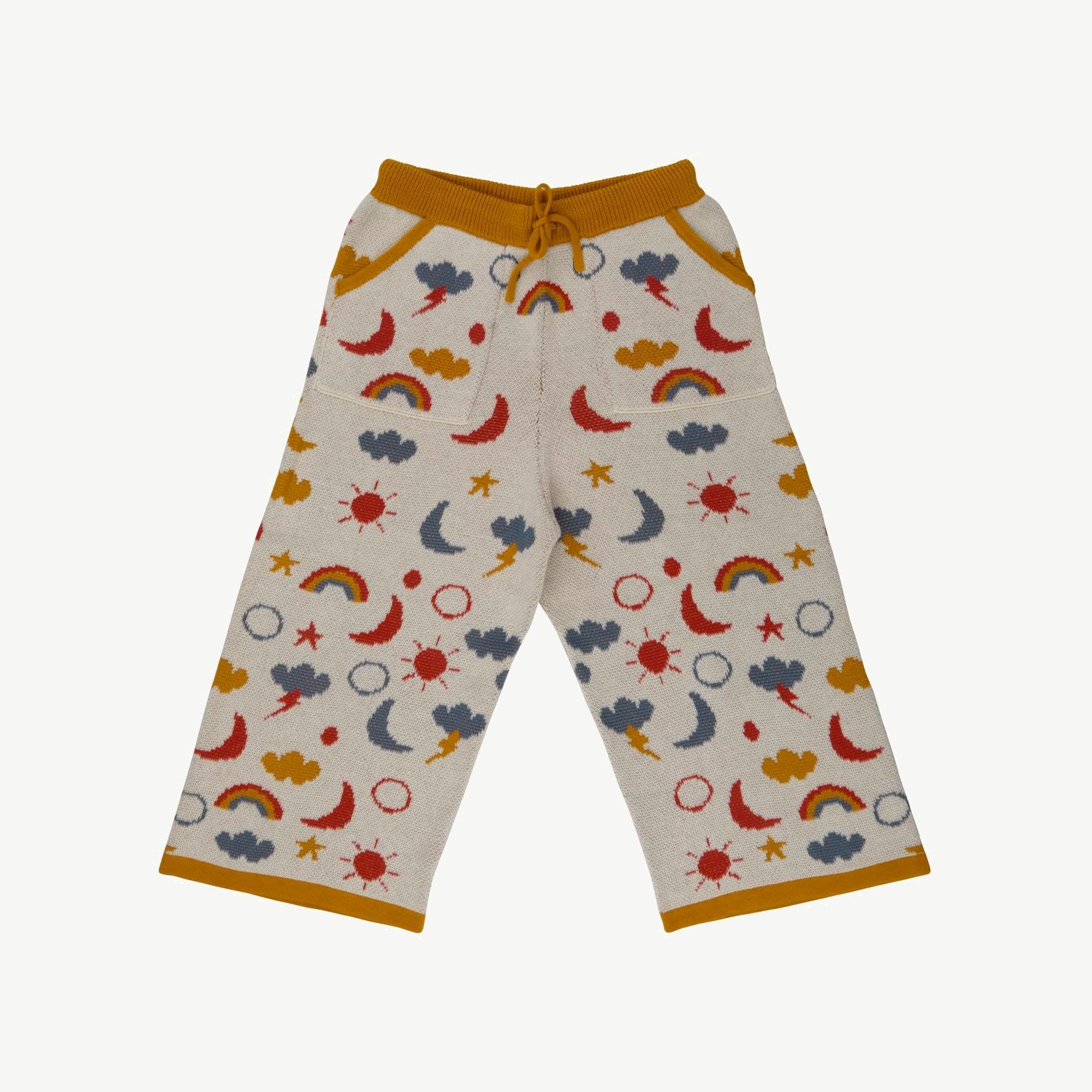 Knit Baggy Pants - Sky Dreams - Ivory