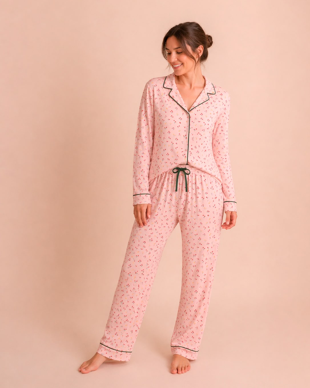 Long Shirt Pajama Set - Lily Fields - Lotus
