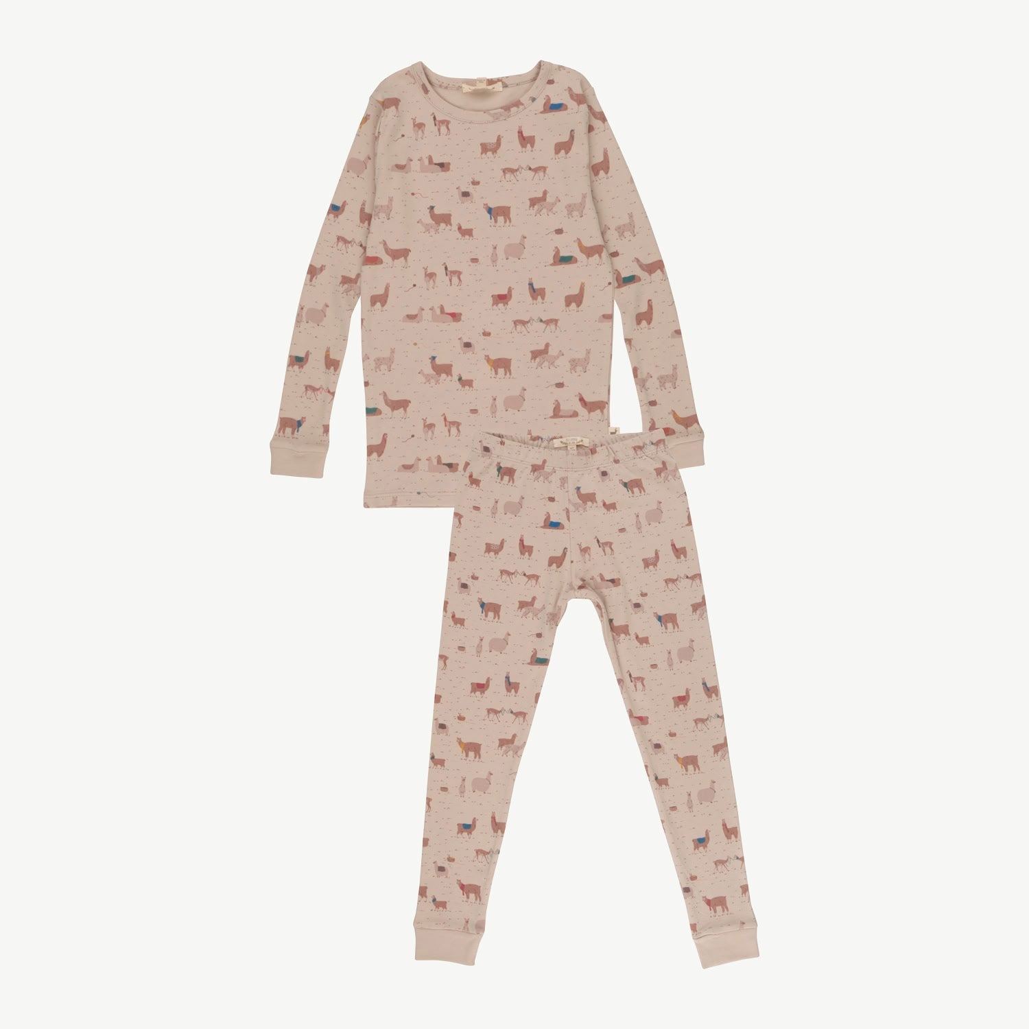 Set: T-Shirt + Leggings - Alpaca Treasures - Peyote