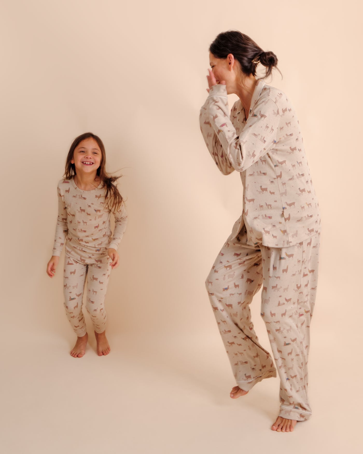Long Shirt Pajama Set - Alpaca Treasures - Peyote