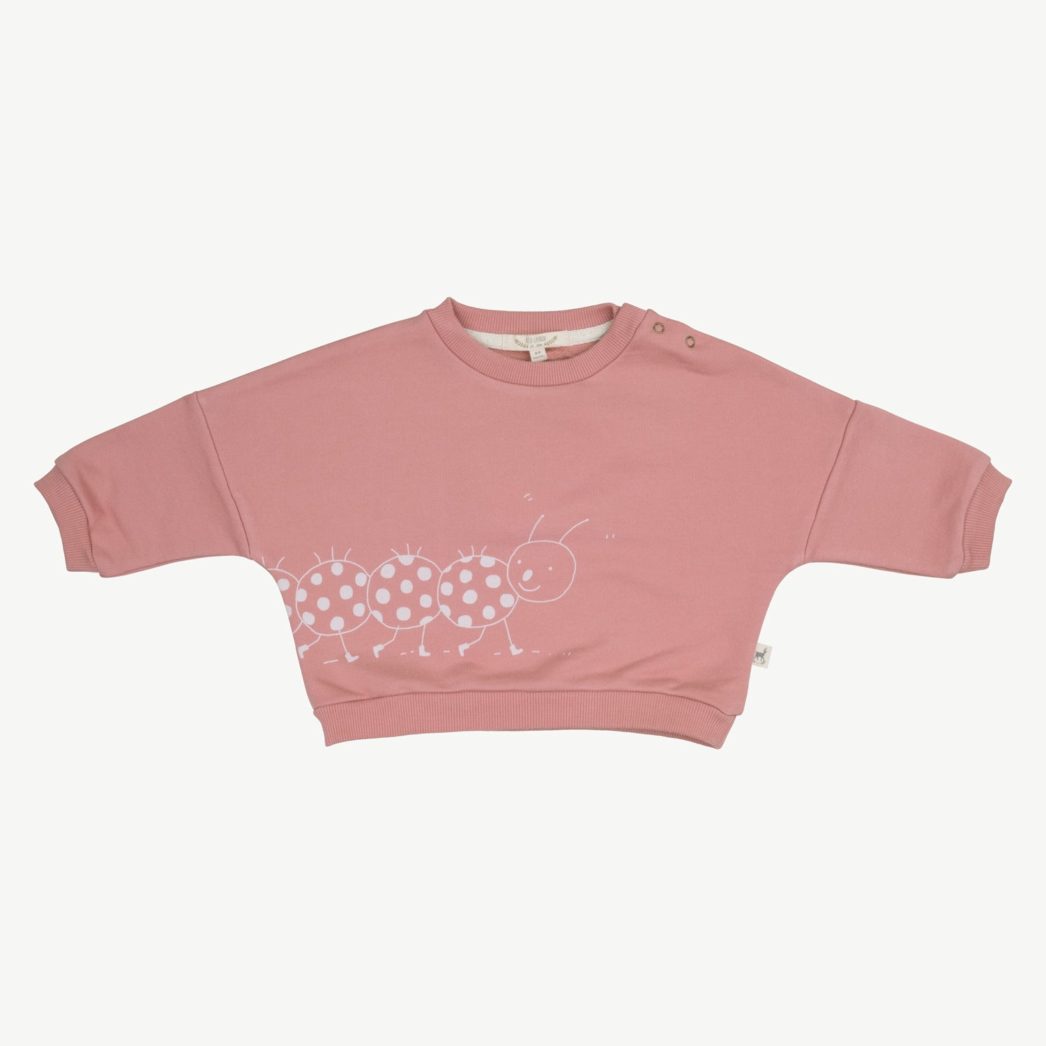 'caterpillar' ash rose sweatshirt