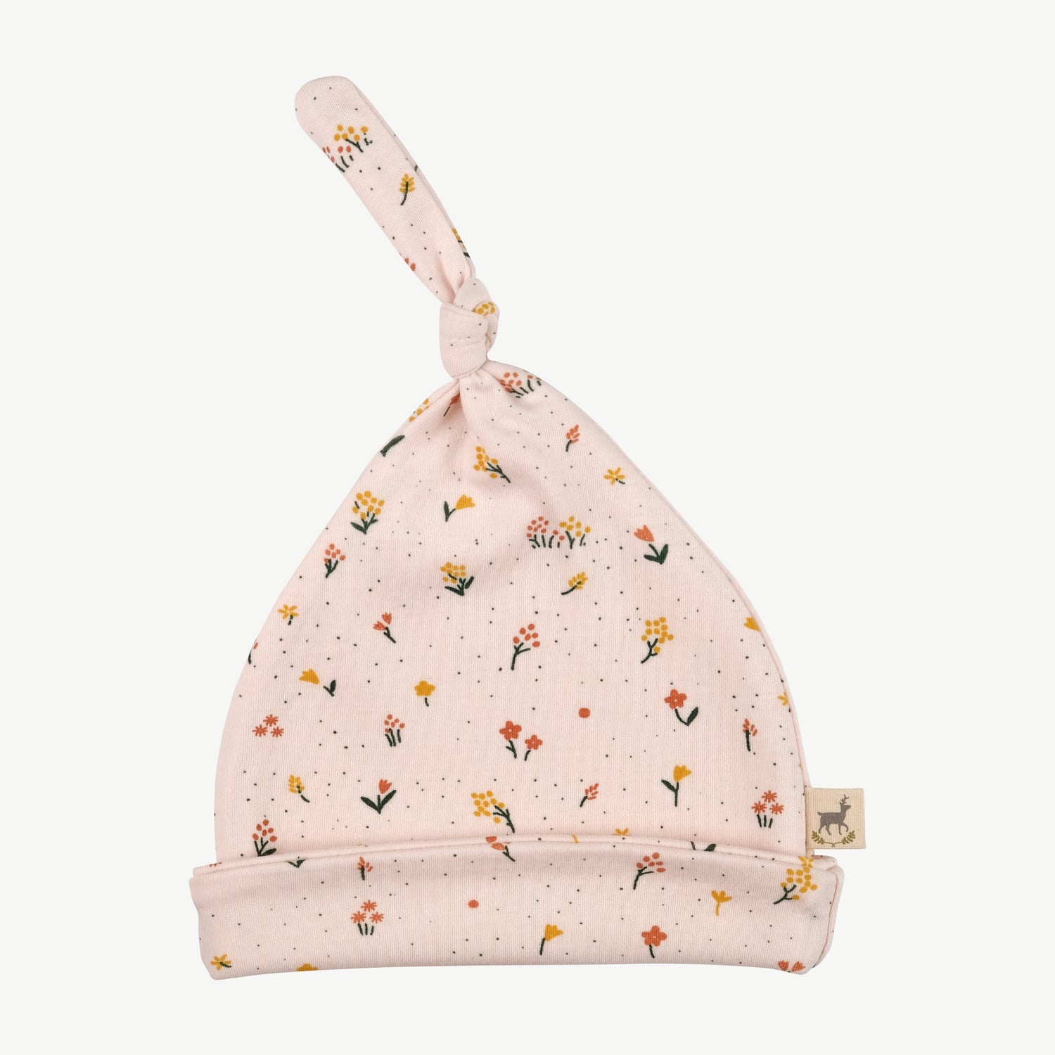 Baby essentials 3, 'desert wildflower' pearl zippered jumpsuit + beanie