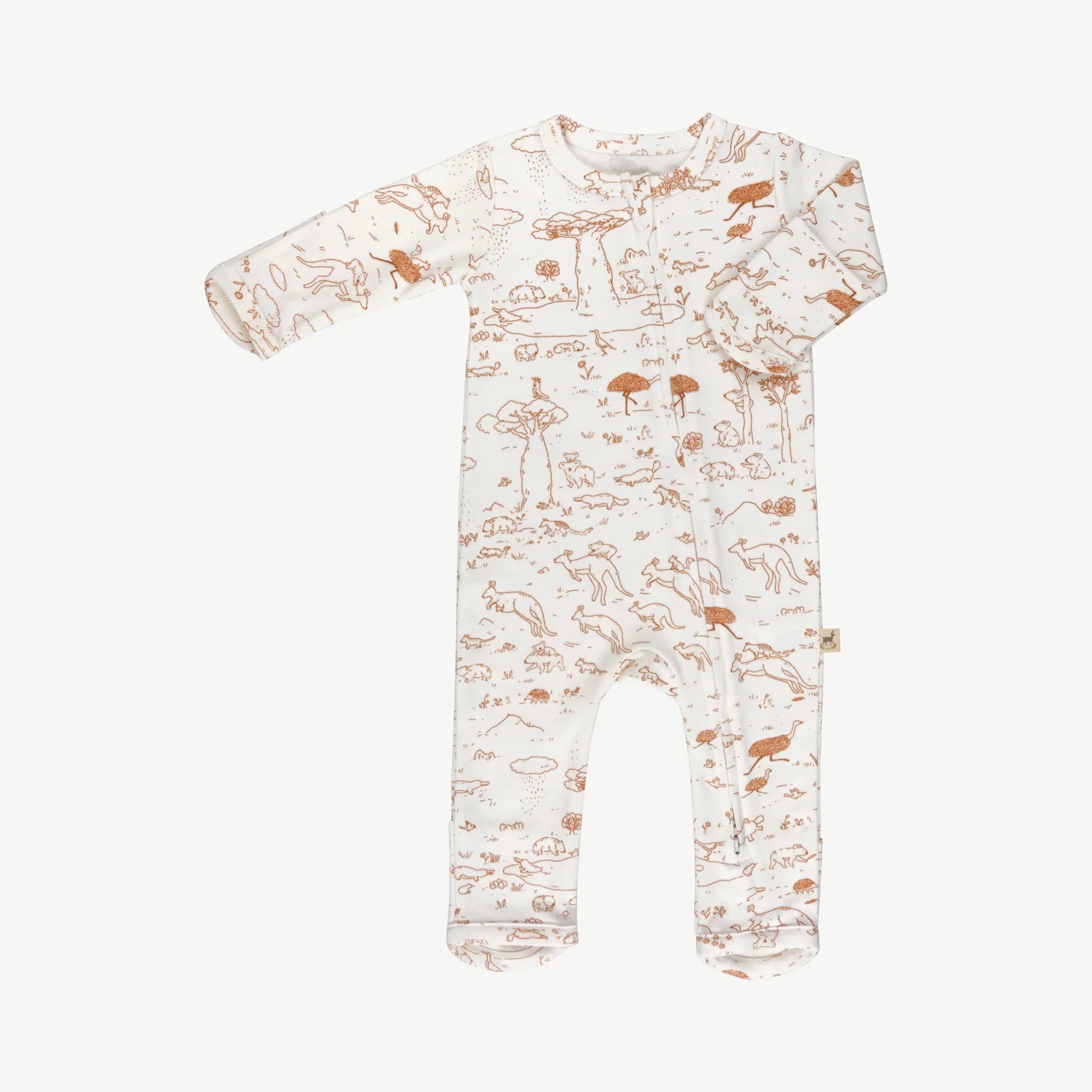 'the story' ivory zippered jumpsuit