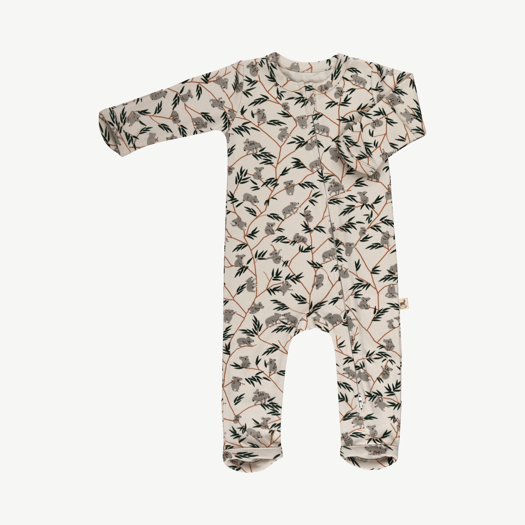 Baby essentials 3, 'joyful joeys' rainy day zippered jumpsuit + beanie