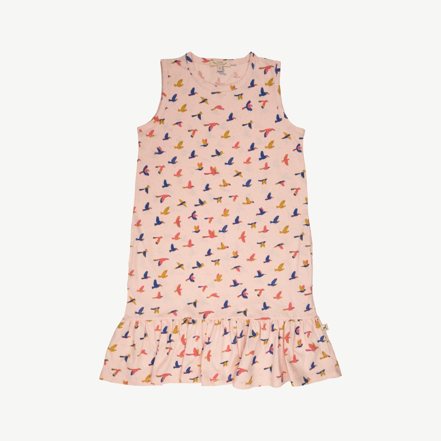Tank Dress - Boundless Birds - Soft Peach
