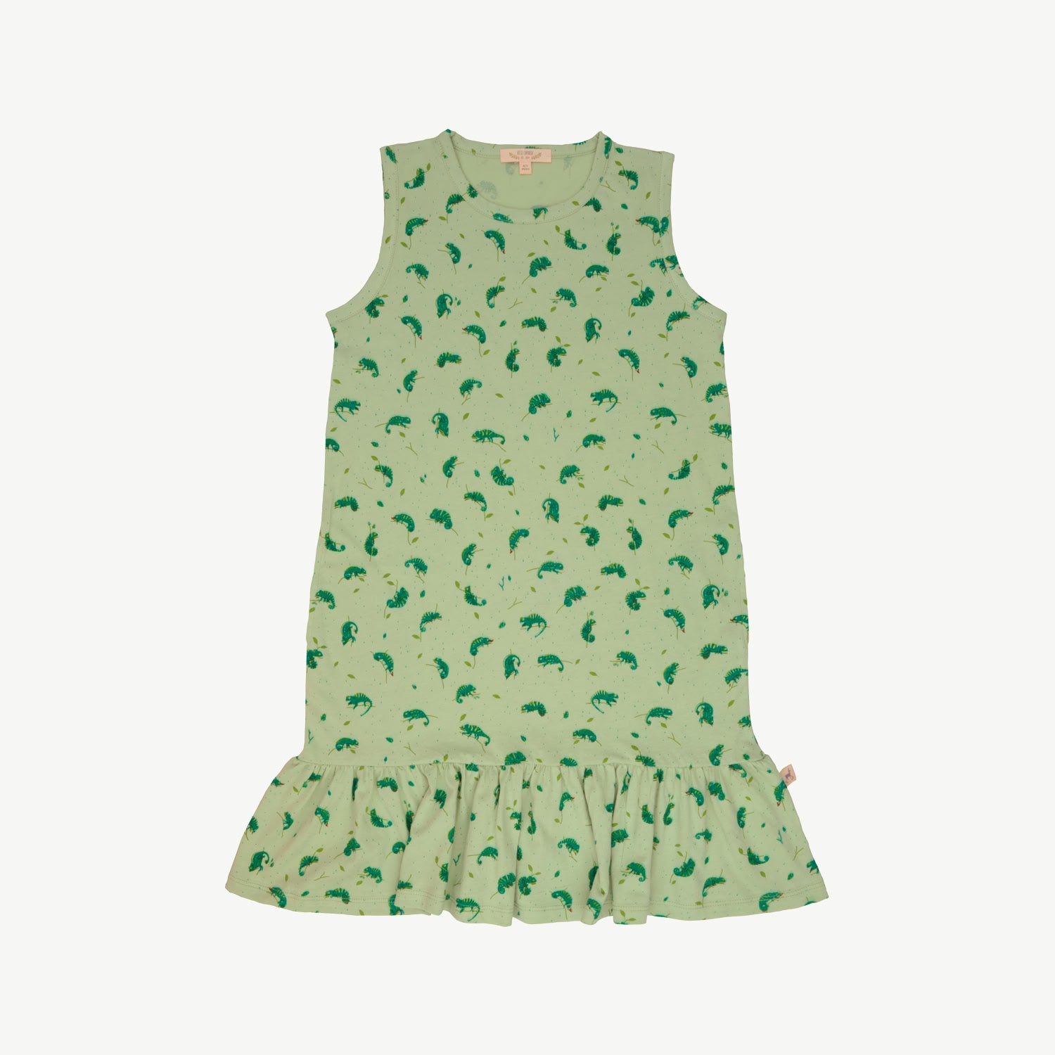 Tank Dress - Charming Chameleons - Soft Green
