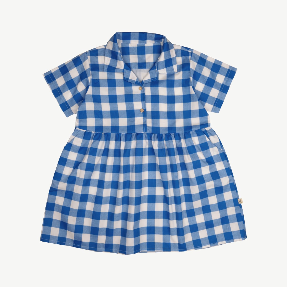 Aloha Dress - Gingham Gem - Nautical Blue