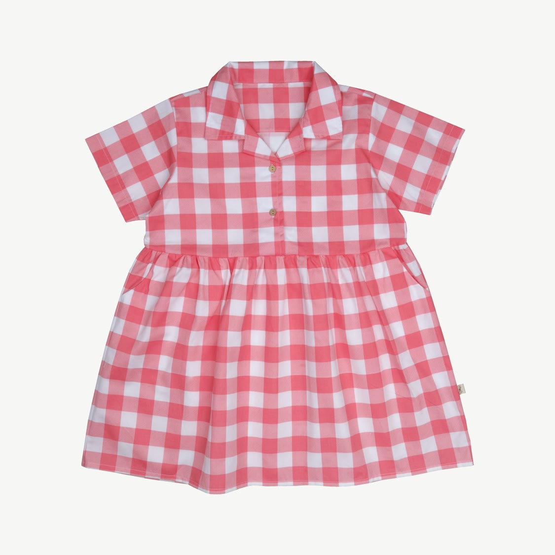 Aloha Dress - Gingham Gem - Rose