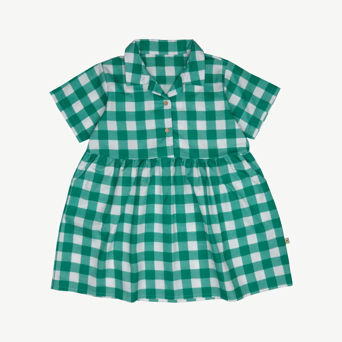 Aloha Dress - Gingham Gem - Emerald