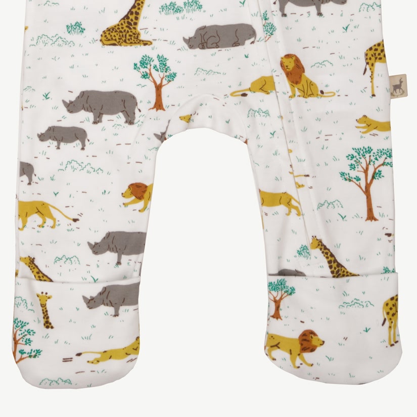 Zippered Jumpsuit - Wild Wonder - Ivory