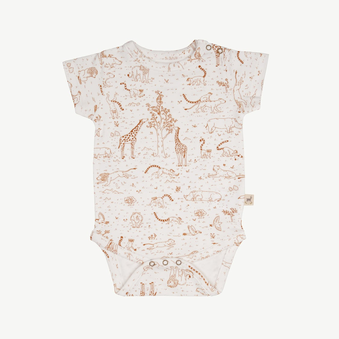 Short Sleeve Onesie - The Story - Ivory