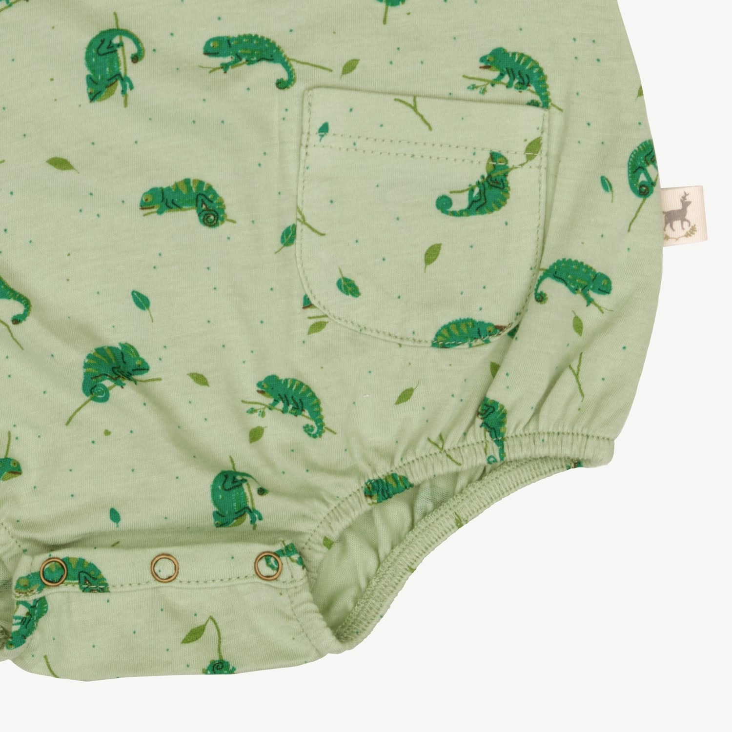 Baggy Onesie - Charming Chameleons - Soft Green