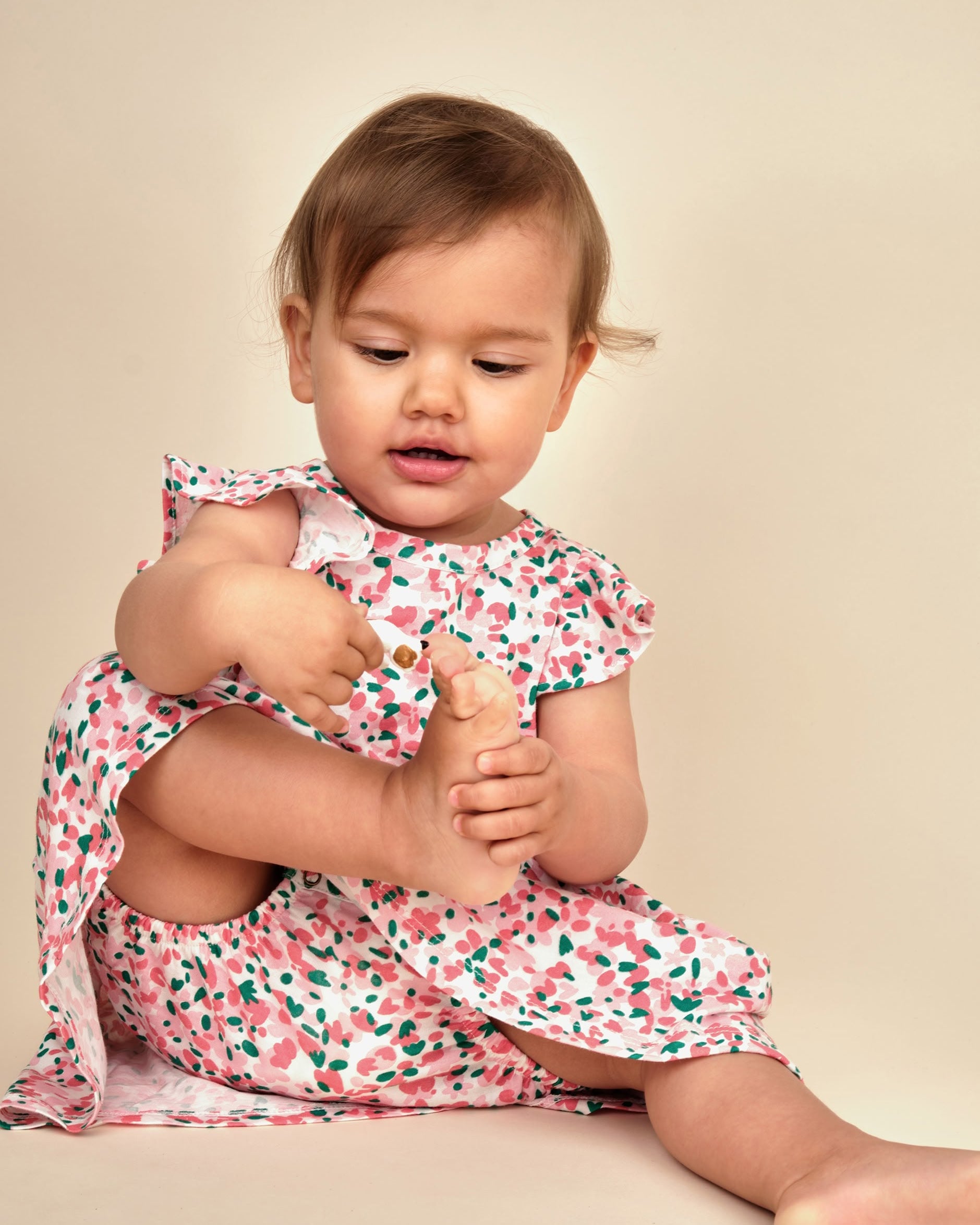 Onesie Dress - Blooming Beauty - Ivory